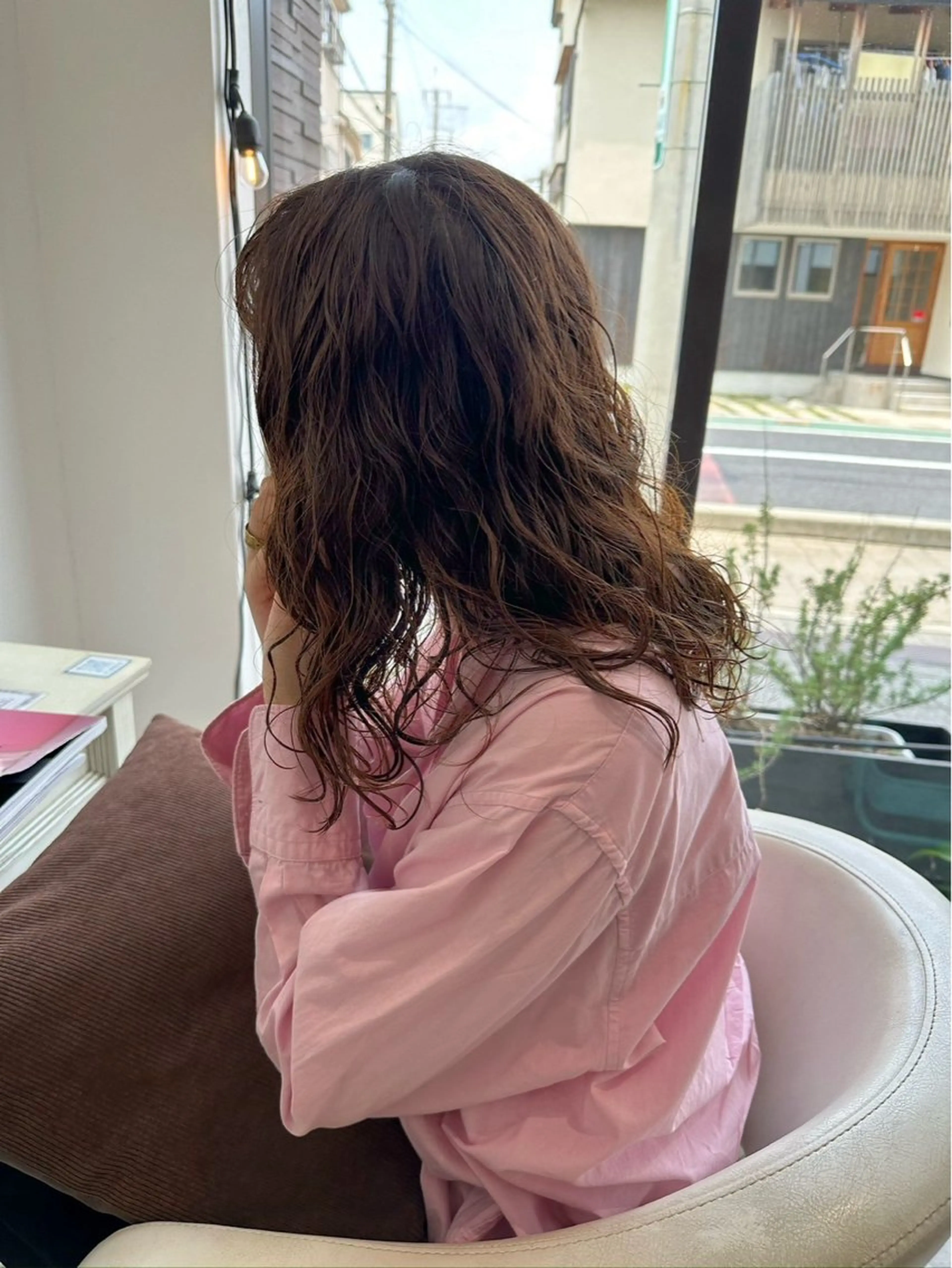 セミロング パーマ 似合わせカット 橋本叶夢/ お洒落hairのヘアスタイル