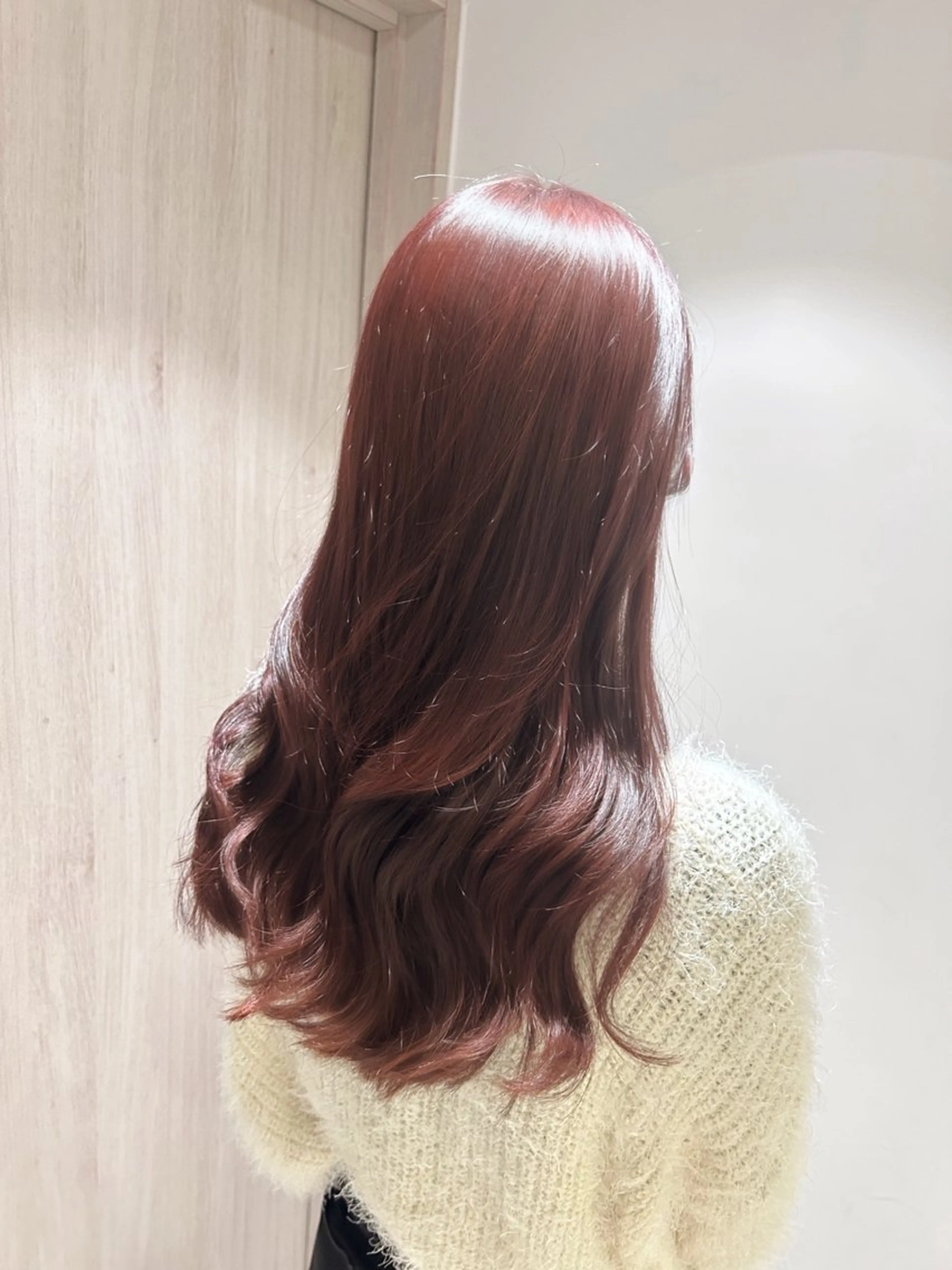 ロング カラー カット ヘアカラー トリートメント &chaLme   心斎橋所属・emi/髪質改善/ 韓国風/艶カラーのヘアスタイル