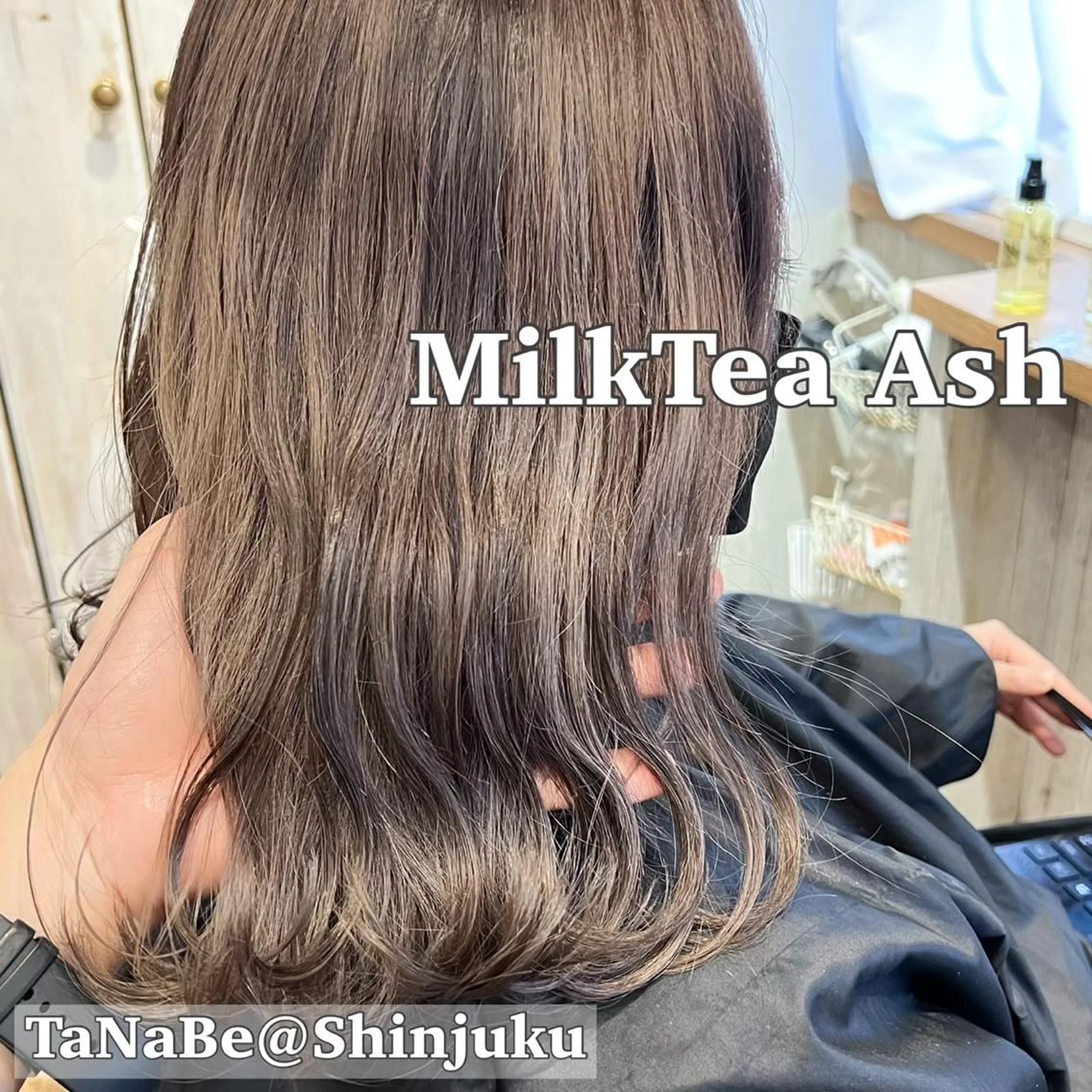 セミロング カラー パーマ ヘアアレンジ メンズ ワット 原宿のヘアスタイル