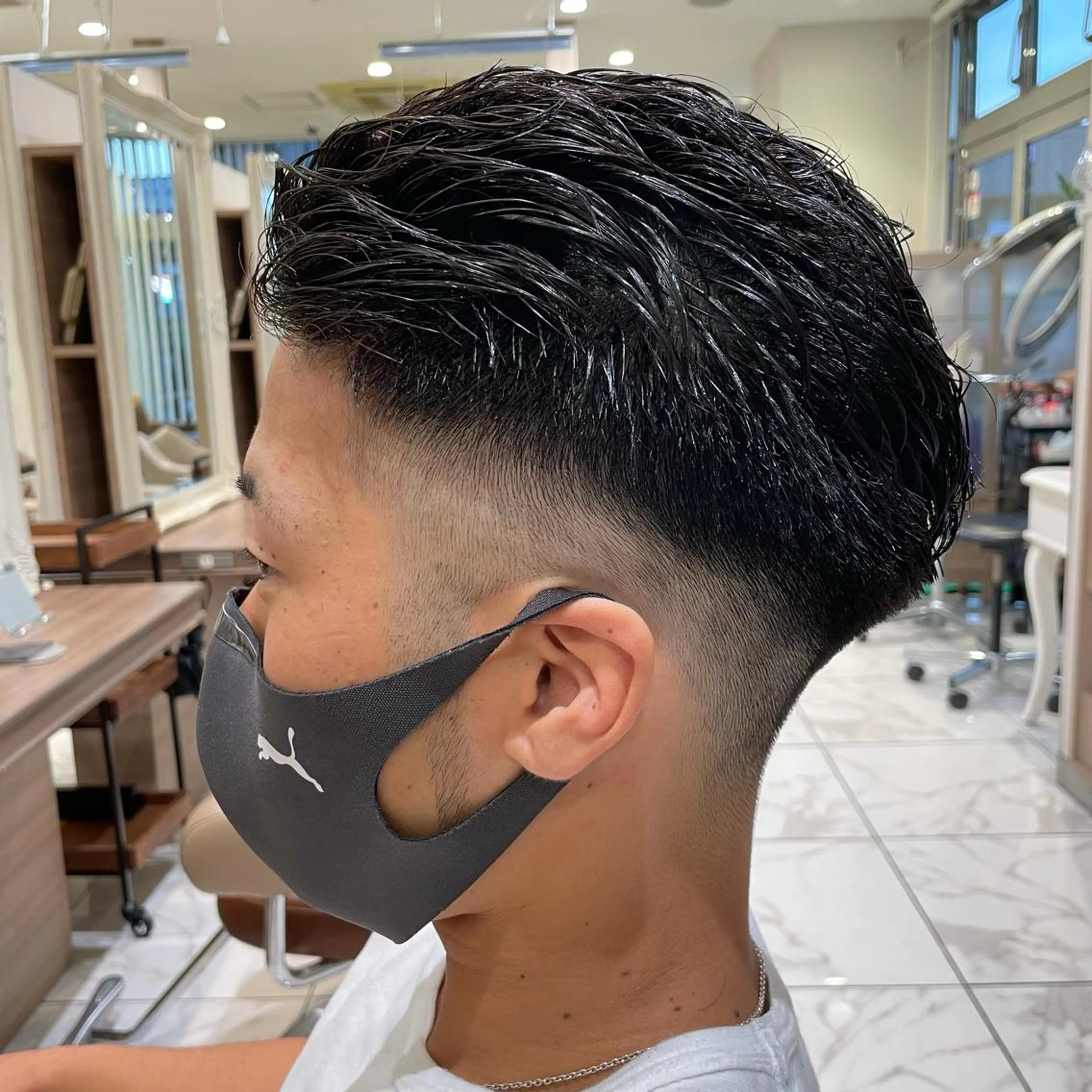 ショート パーマ メンズ カット パーマ トリートメント 【メンズ縮毛矯正】 田中秀斗のヘアスタイル