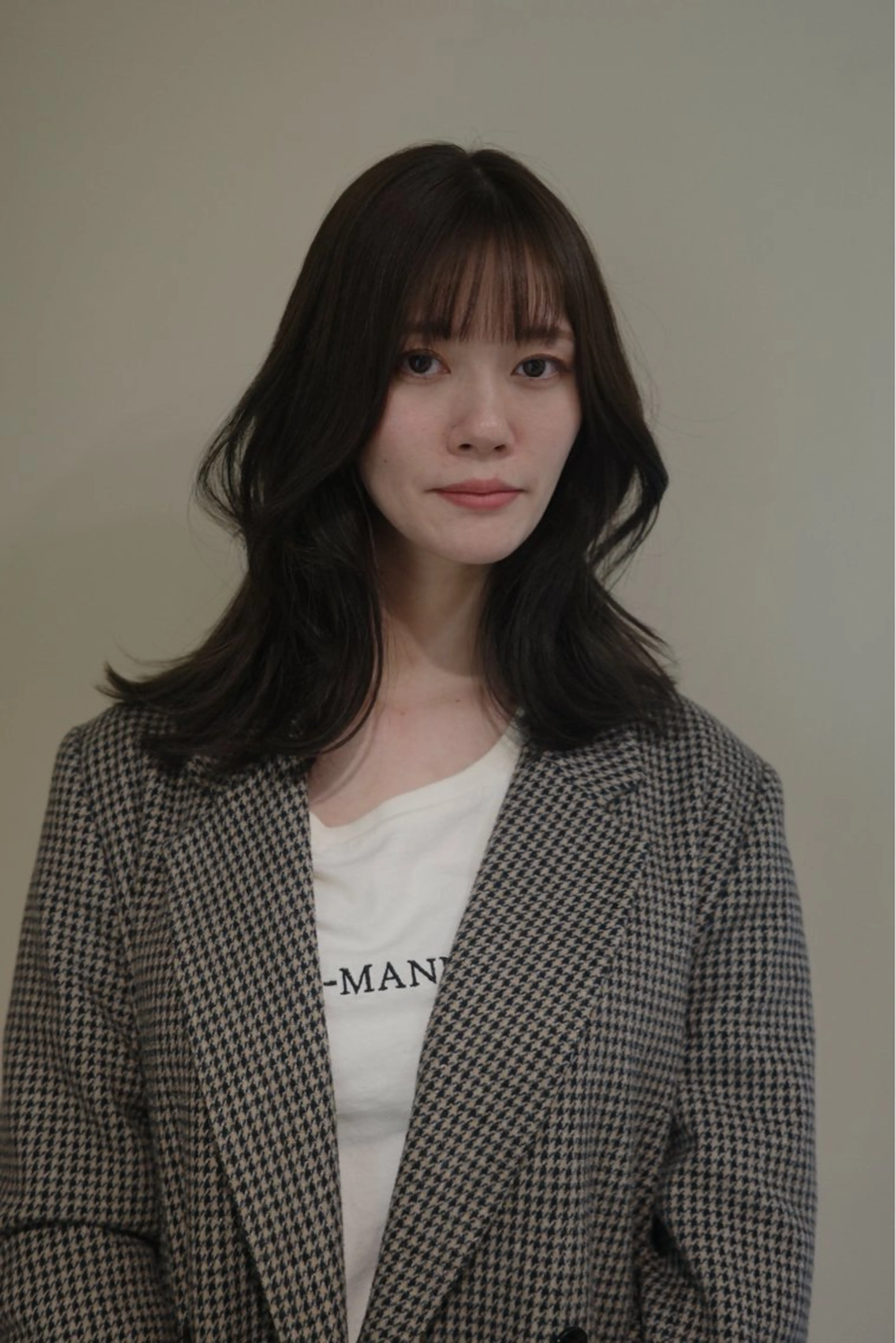 セミロング カラー アディクシーカラー バレイヤージュ ブリーチ デザインカラー ダブルカラー カット ヘアカラー トリートメント opus 店長大和 レイヤー/赤み消しのヘアスタイル