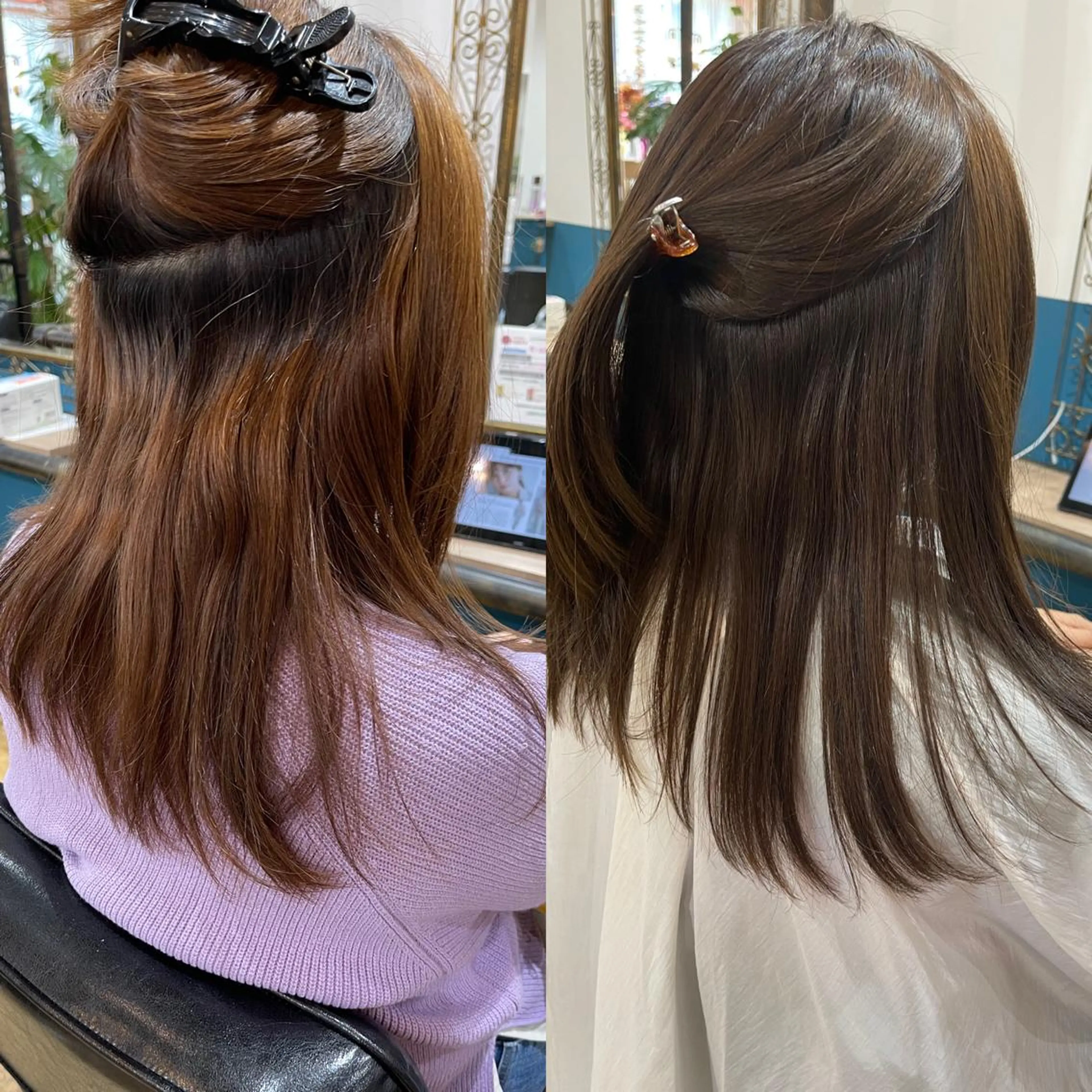 セミロング 縮毛矯正 カット 縮毛矯正 福島 和弥のヘアスタイル