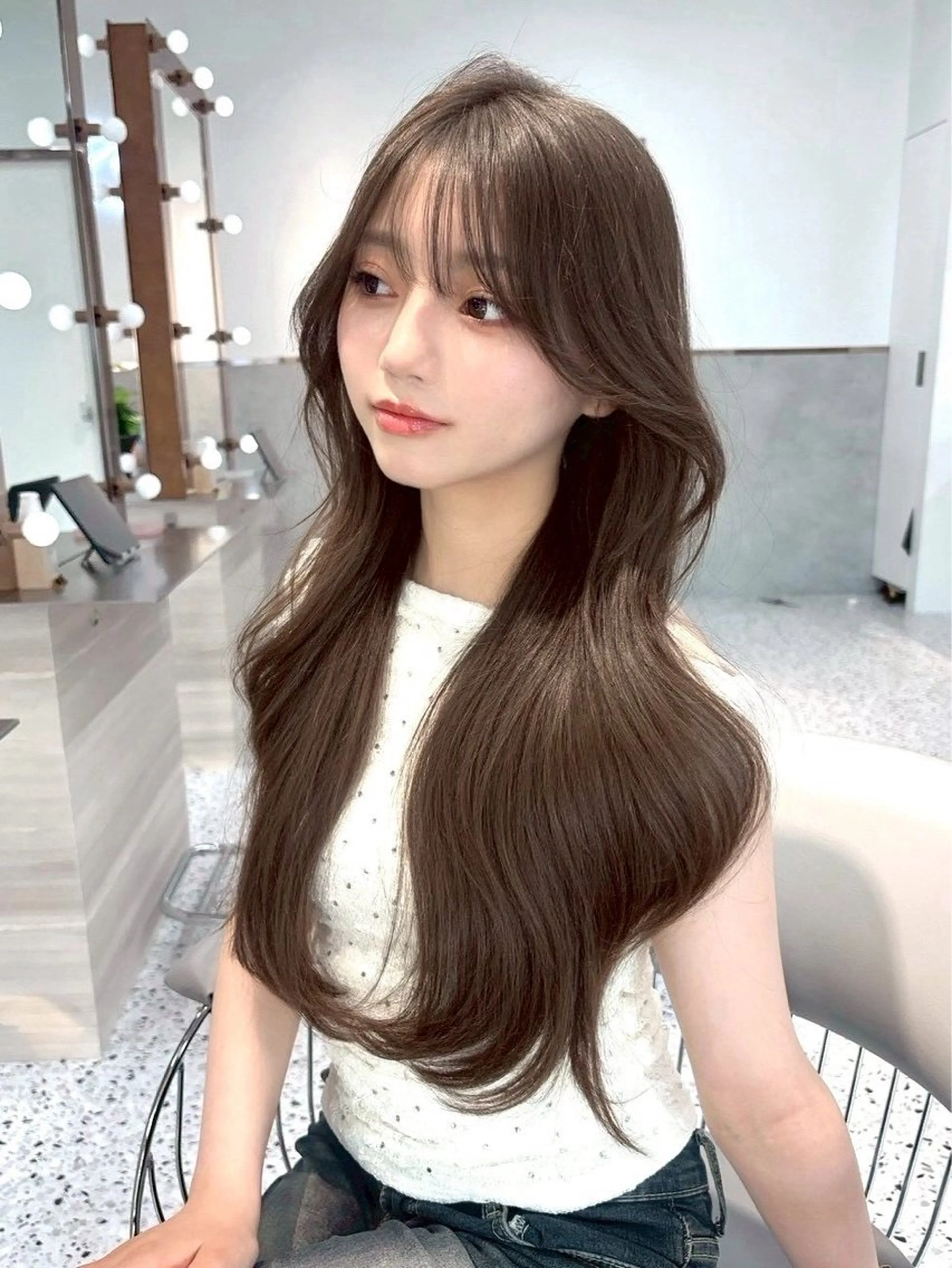 ロング レイヤーカット カット ヘアカラー 🎀透明感カラー shizuka🎀のヘアスタイル