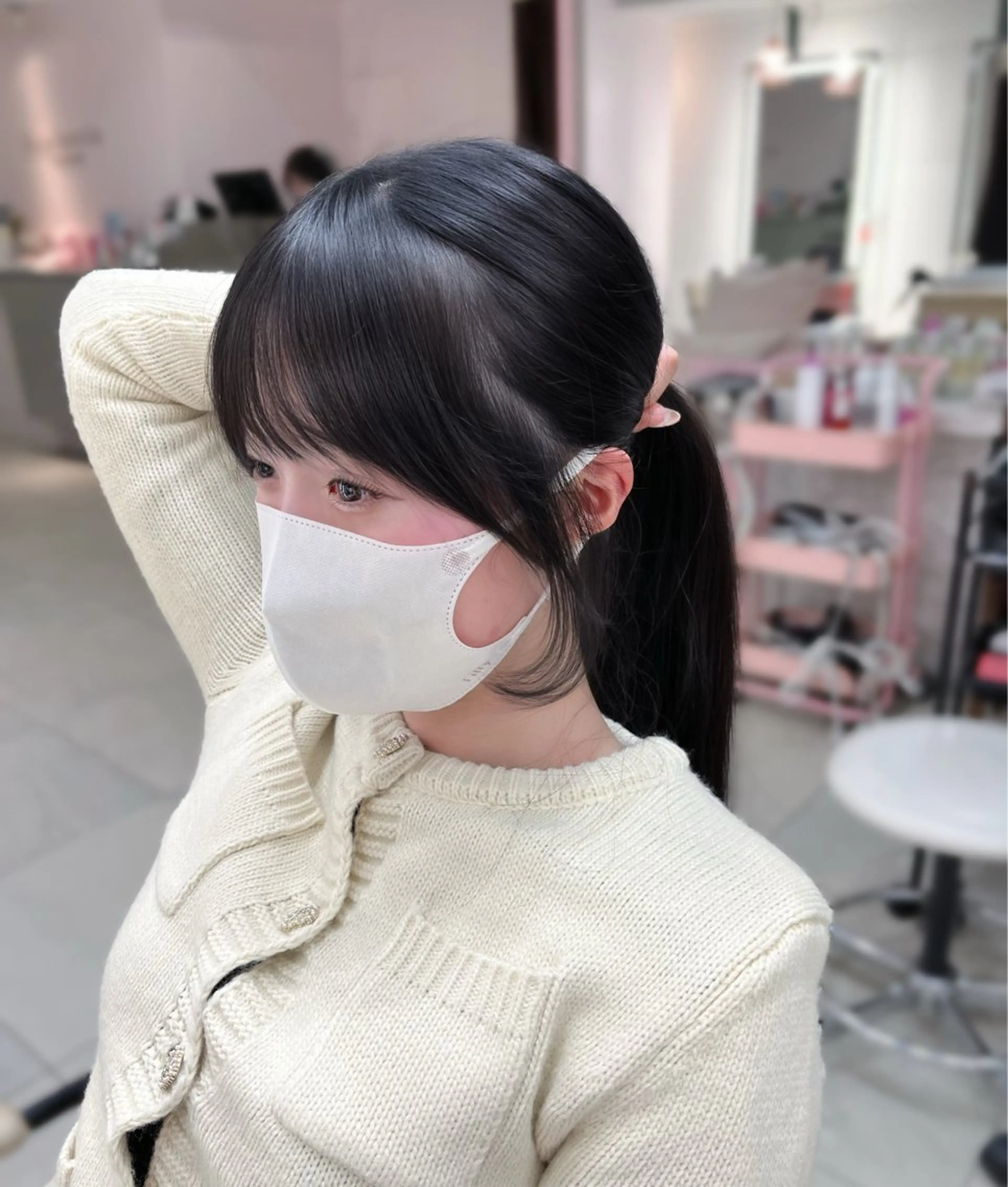 ロング 顔周りカット 小顔カット 上品モテガーリー Rena🎀のヘアスタイル