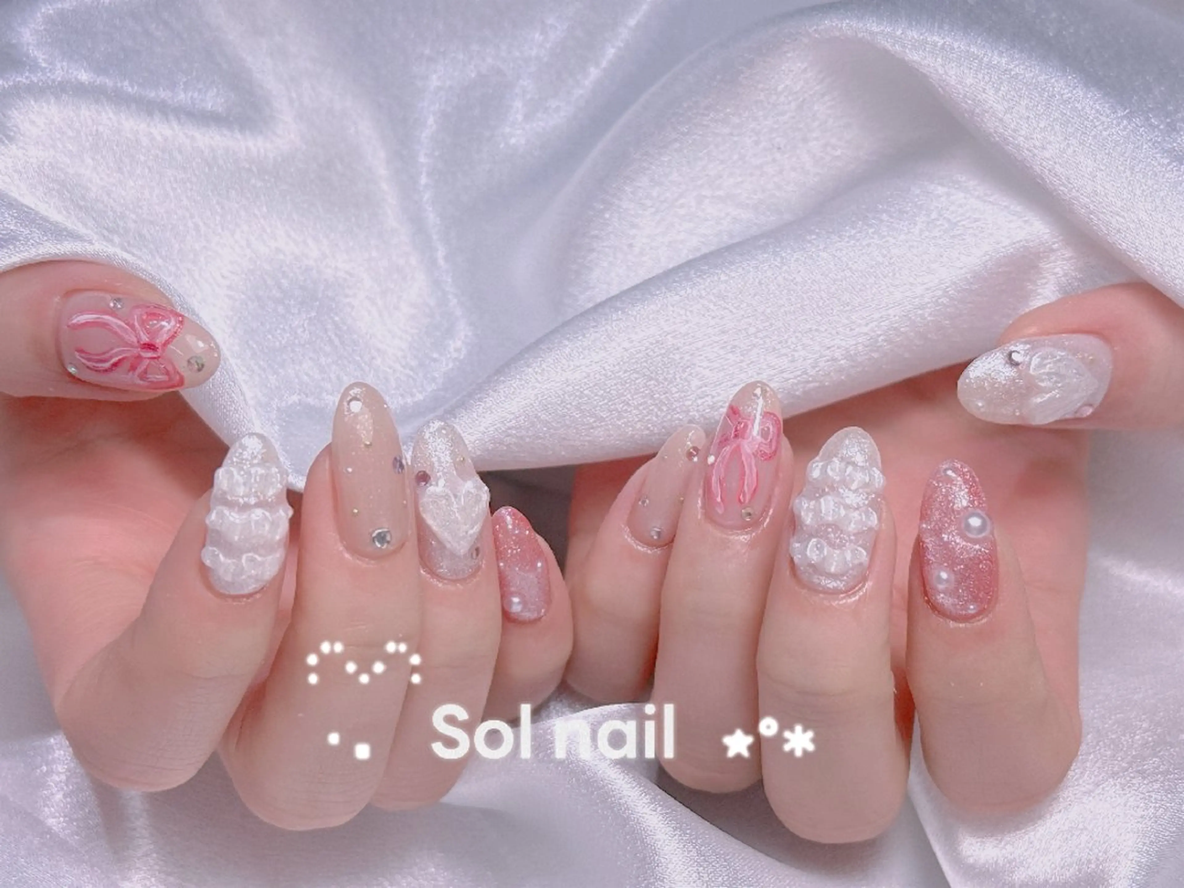 ネイル ハンドネイル ハンドケア パラジェル＆フィルイン取り扱いサロンSol Nail所属・Sol Nail ミネのネイルデザイン