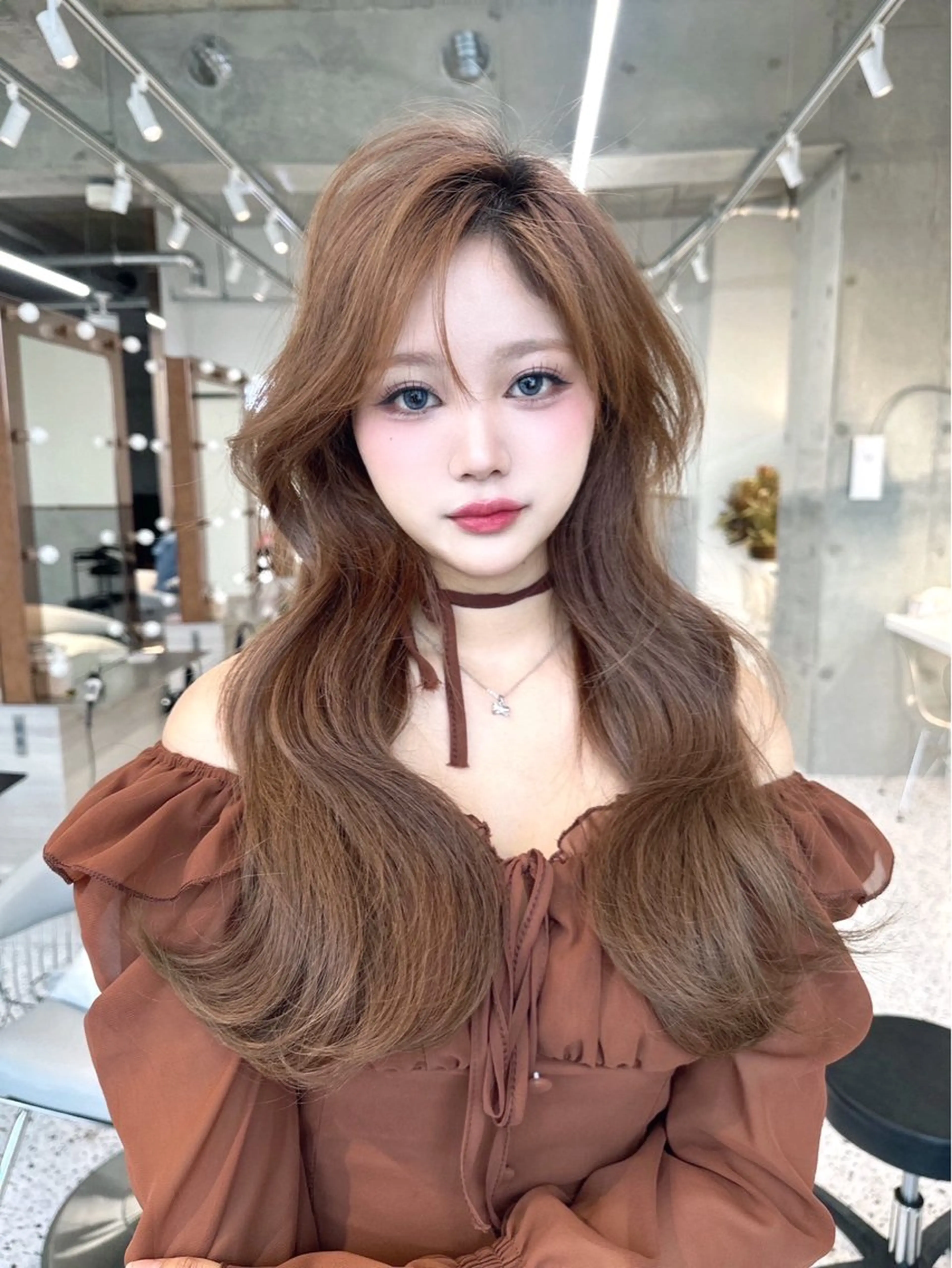 【韓国ヘア🇰🇷】ダブルカラー（ブリーチ+カラー）+クイックトリートメント🪞🪄の写真