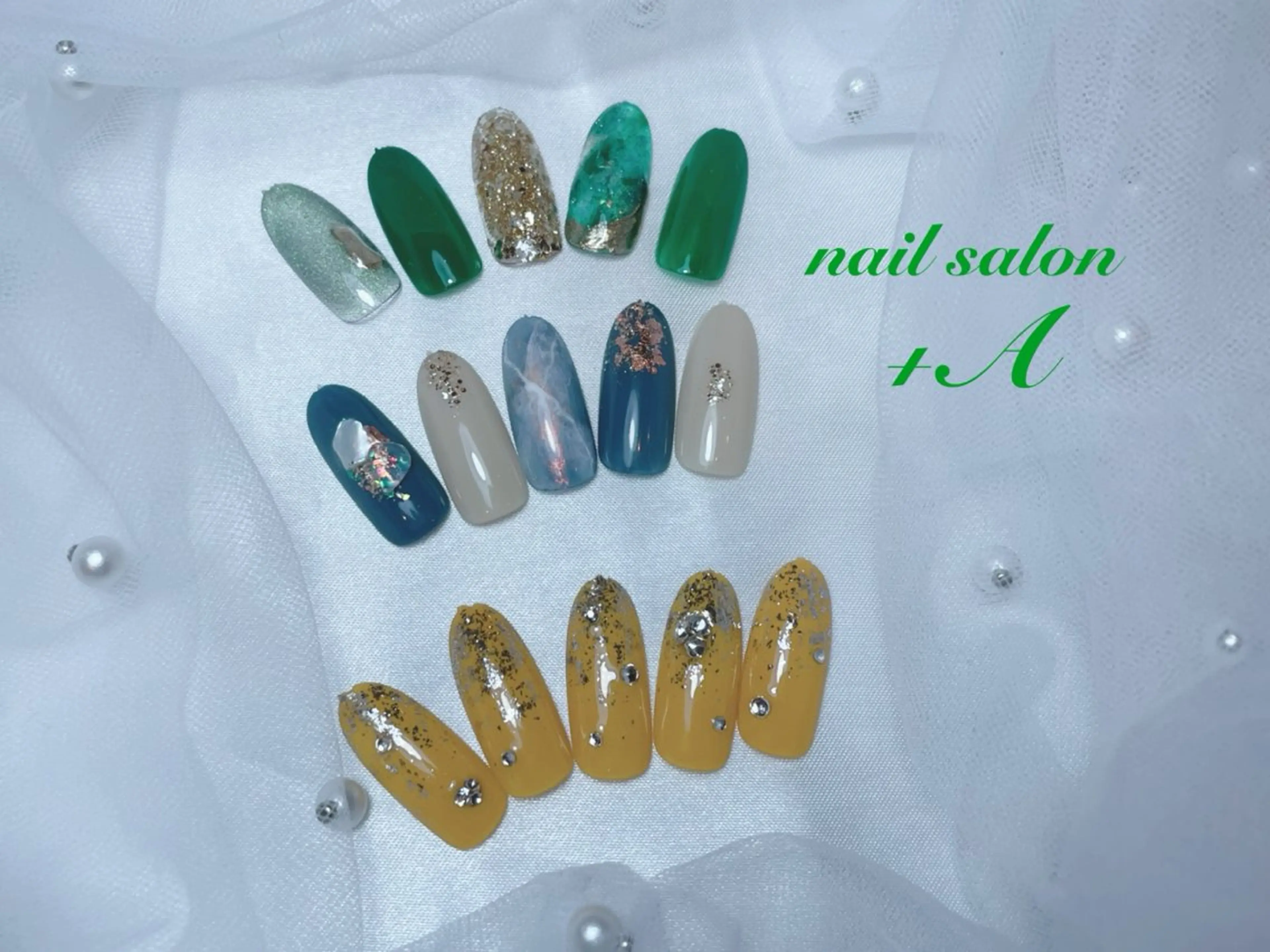 ミディアム ハンドネイル Nail Salon +Aのネイルデザイン