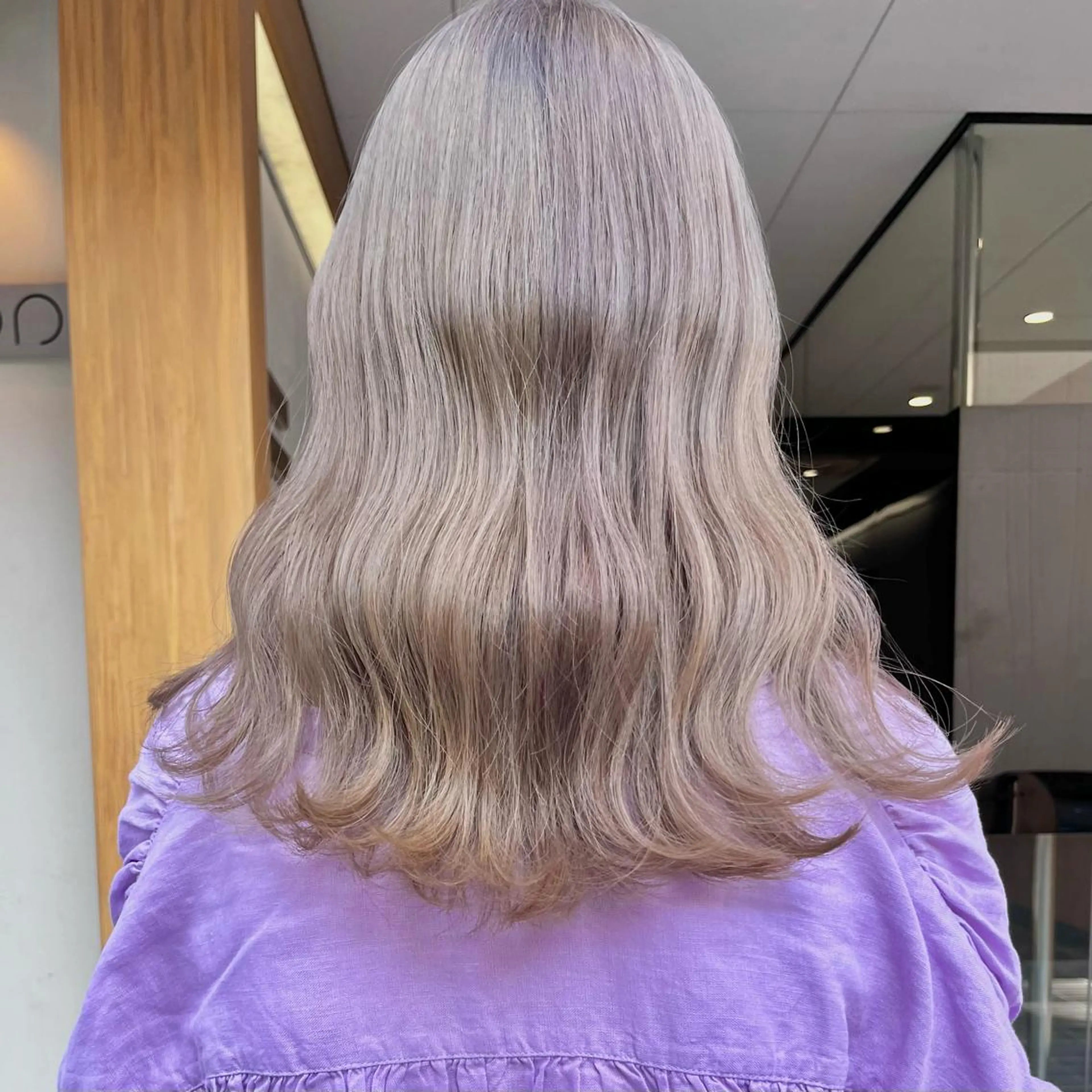 セミロング カラー 堺 鳳 ママ美容師 yukariのヘアスタイル