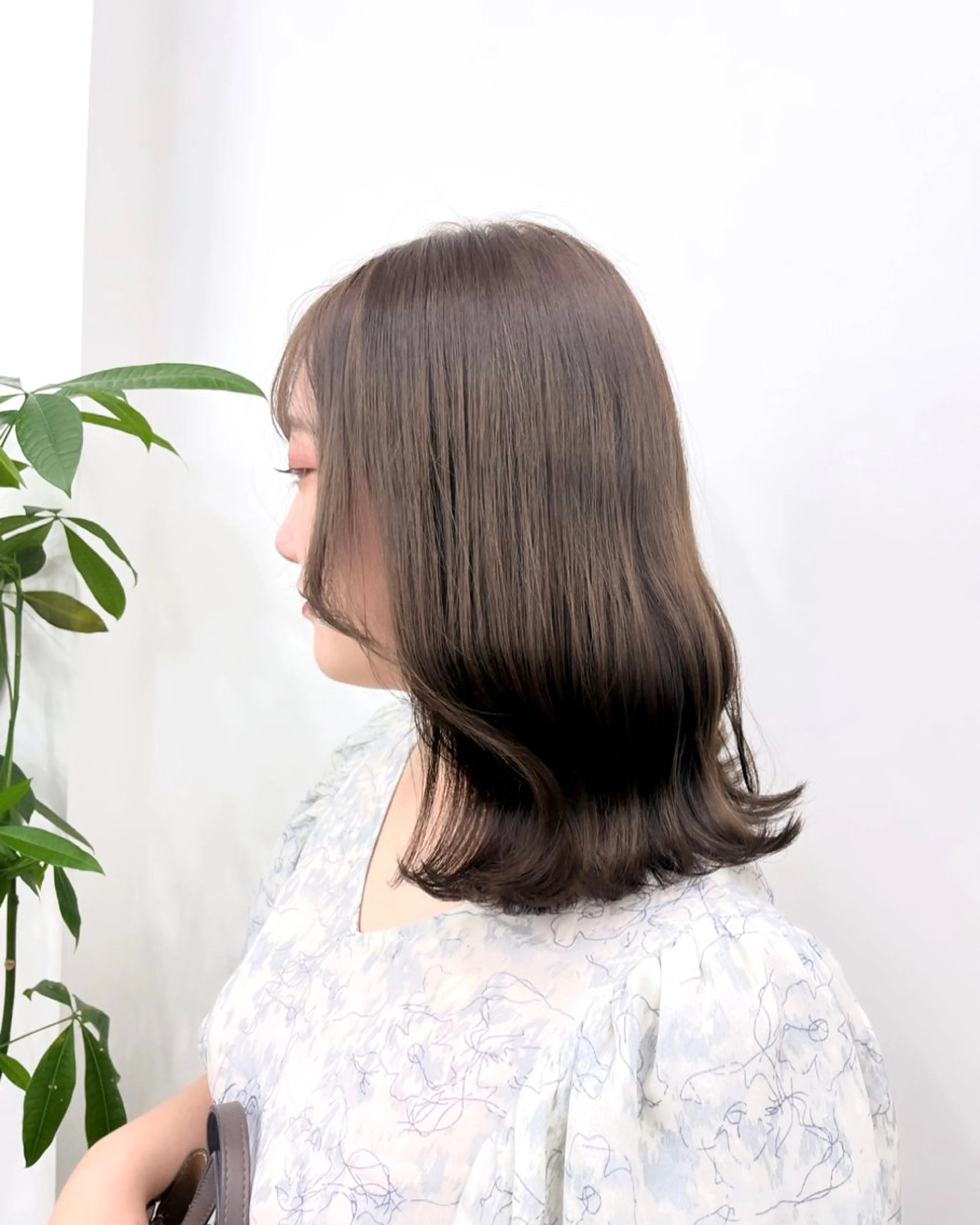 ミディアム カラー ヘアアレンジ 成人式 結婚式・ブライダル グレージュ オリーブグレージュ オリーブグレー HIROKO / 透明感暖色カラー🎀のヘアスタイル
