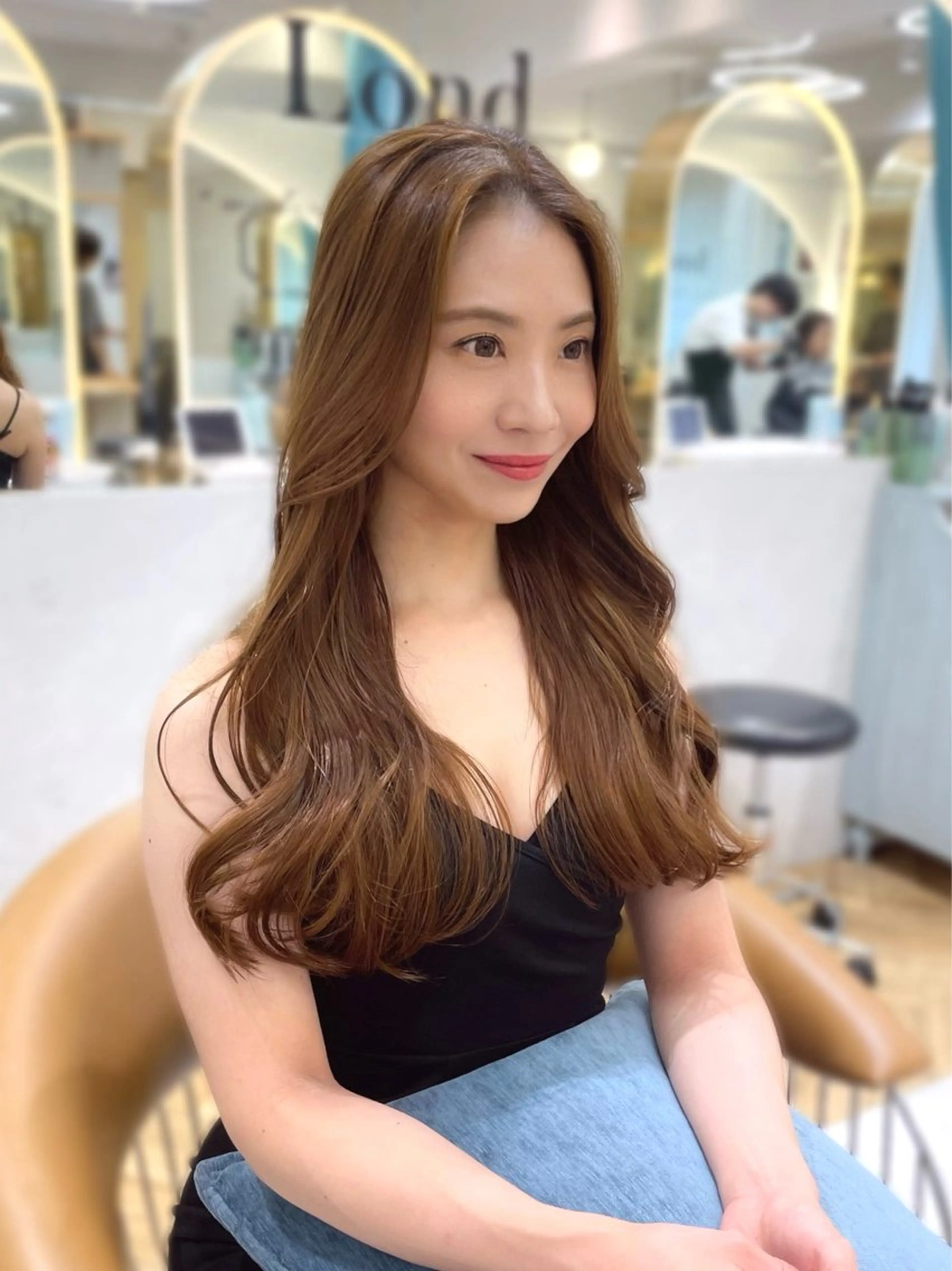 ロング カット ヘアカラー トリートメント 育休中4/30- 予約受付/野崎かよのヘアスタイル