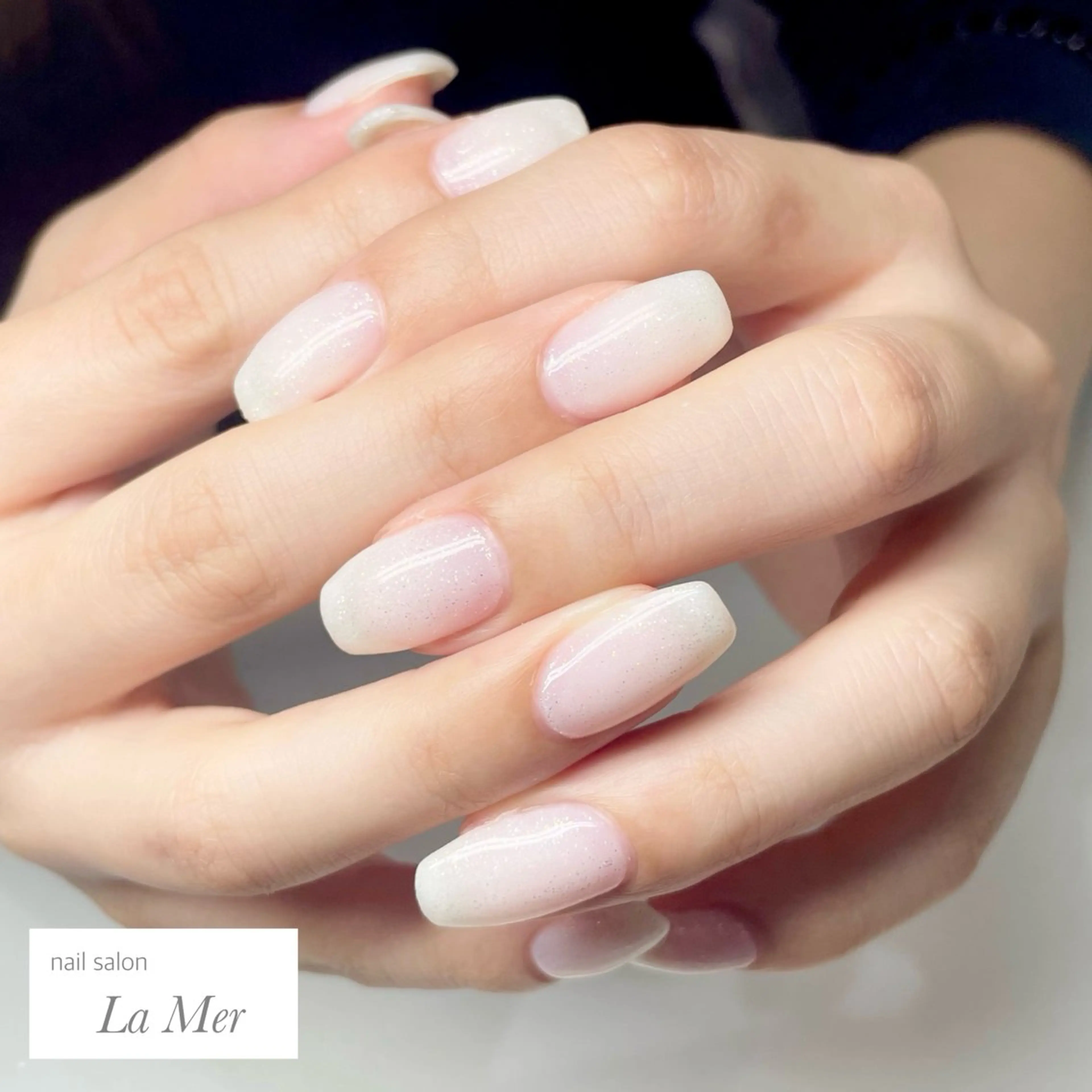 ネイル キラキラネイル ラメ(グリッター) オフィスネイル ワンカラーネイル シンプルネイル nailsalon La Merのネイルデザイン