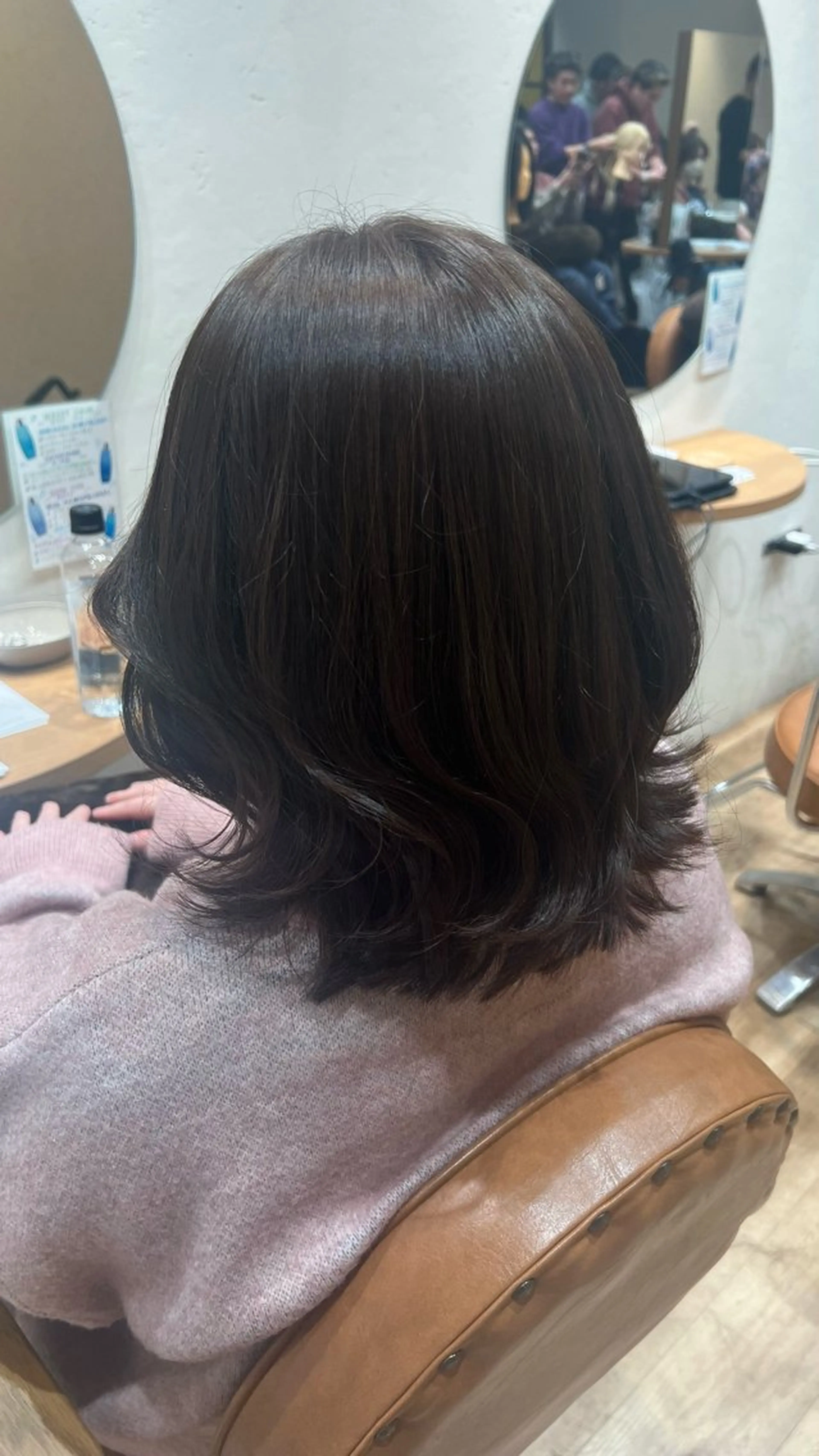 ミディアム カラー 透明感カラー ヘアカラー 中山 紗希のヘアスタイル