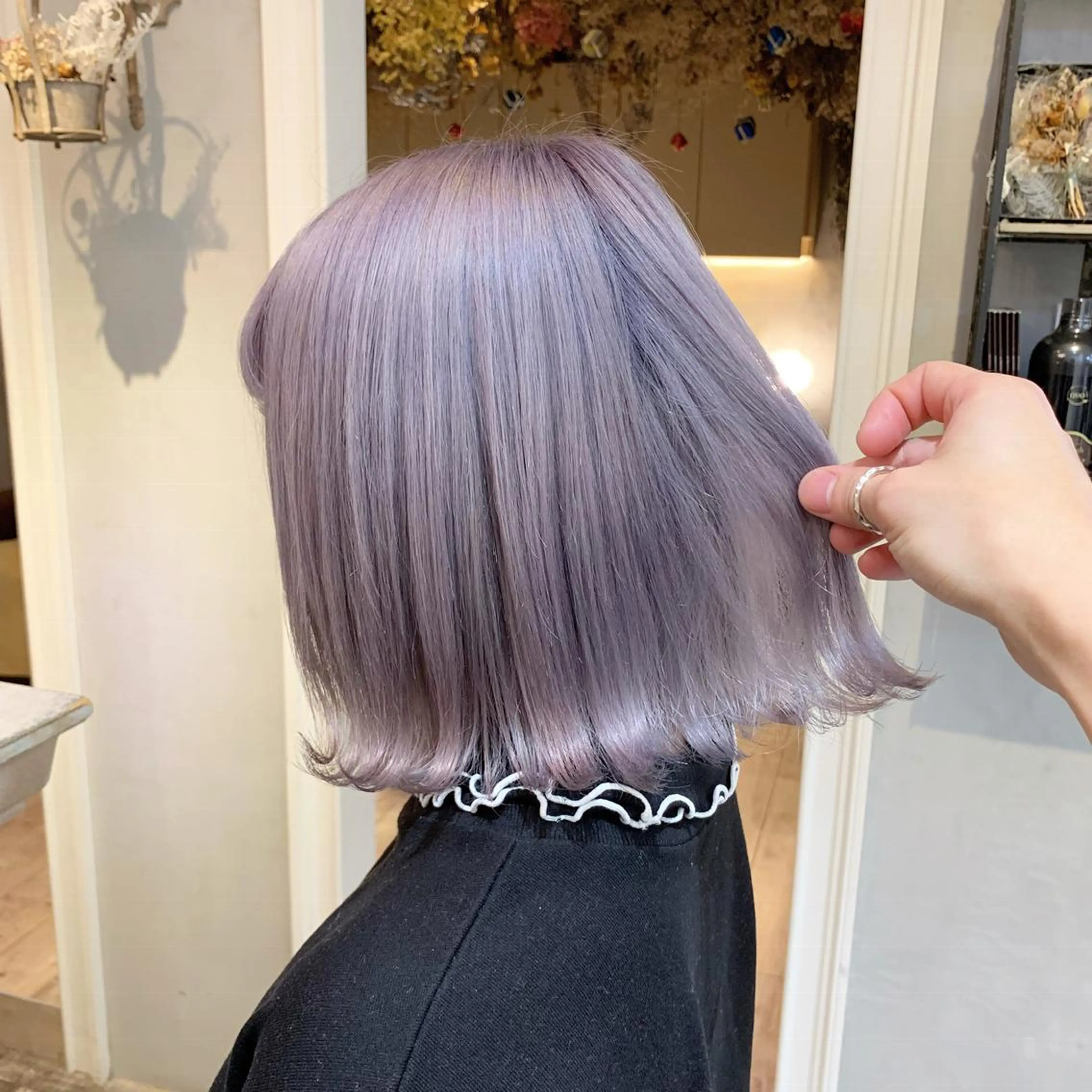 セミロング カット ヘアカラー Hardy ショータのヘアスタイル