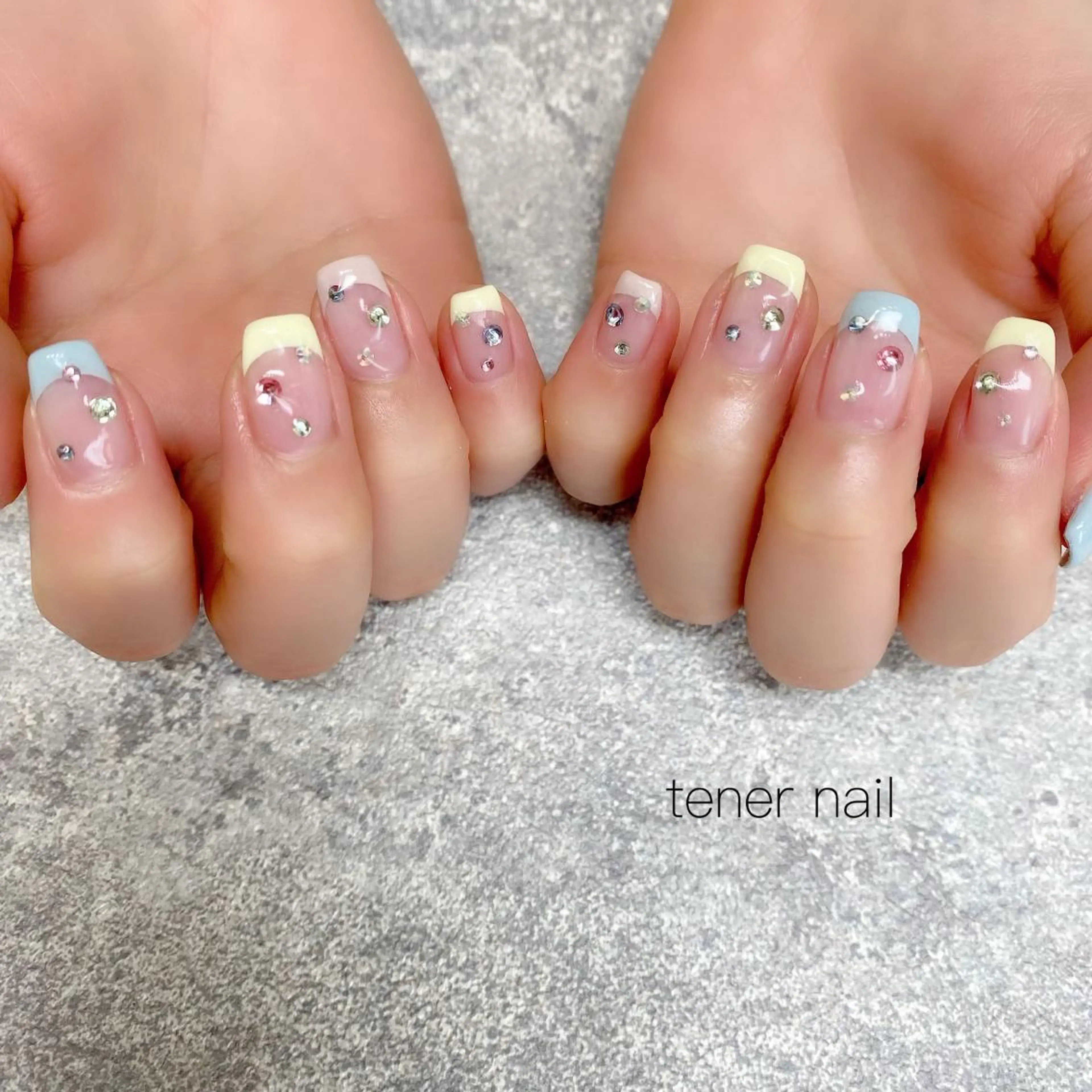 ネイル フレンチネイル パステルネイル tener  nail  テネルネイル所属・テネルネイル tener nailのネイルデザイン