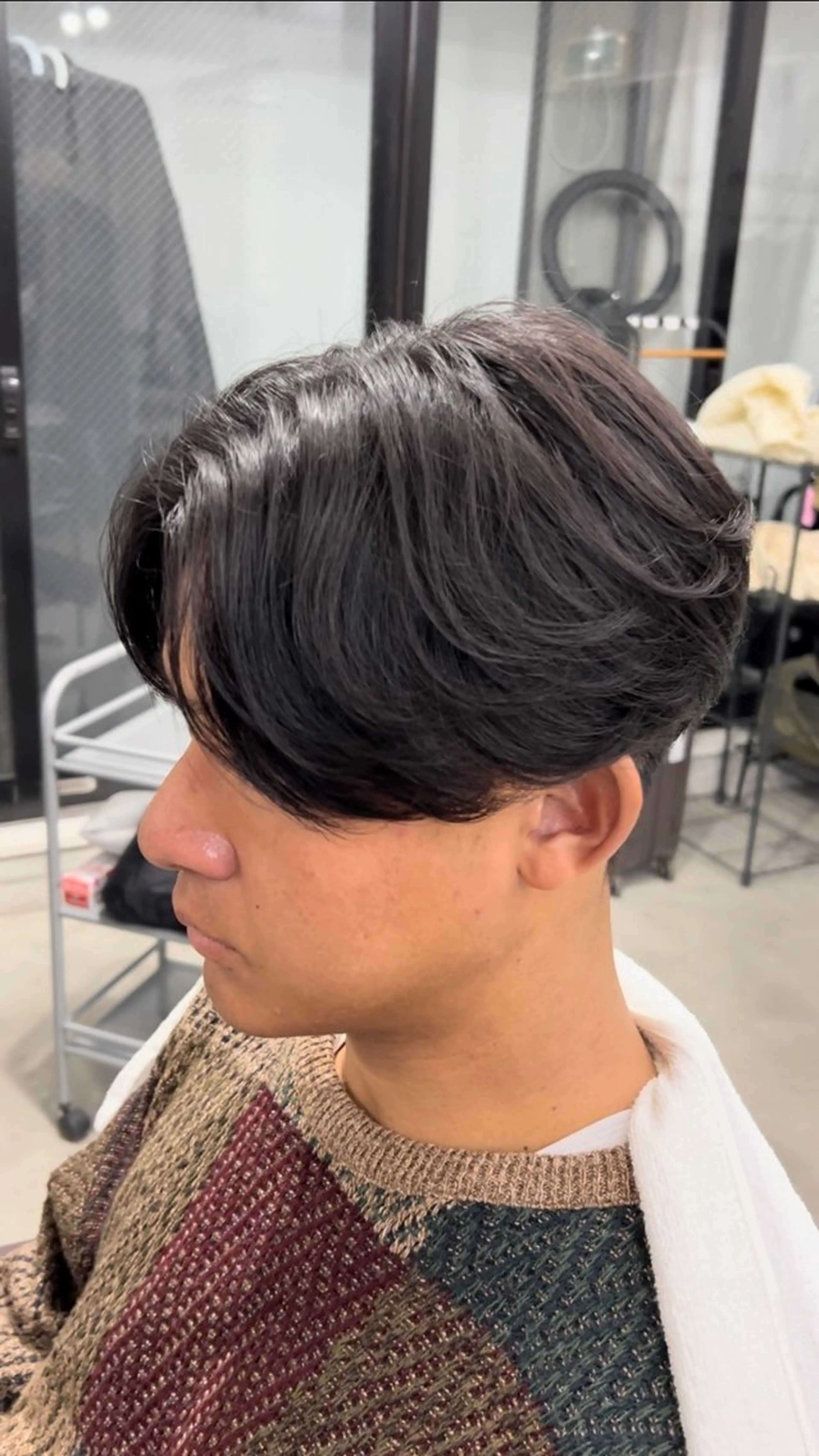 ショート カット 縮毛矯正 曲がる縮毛 フェザー ニュアンス  佐々木のヘアスタイル