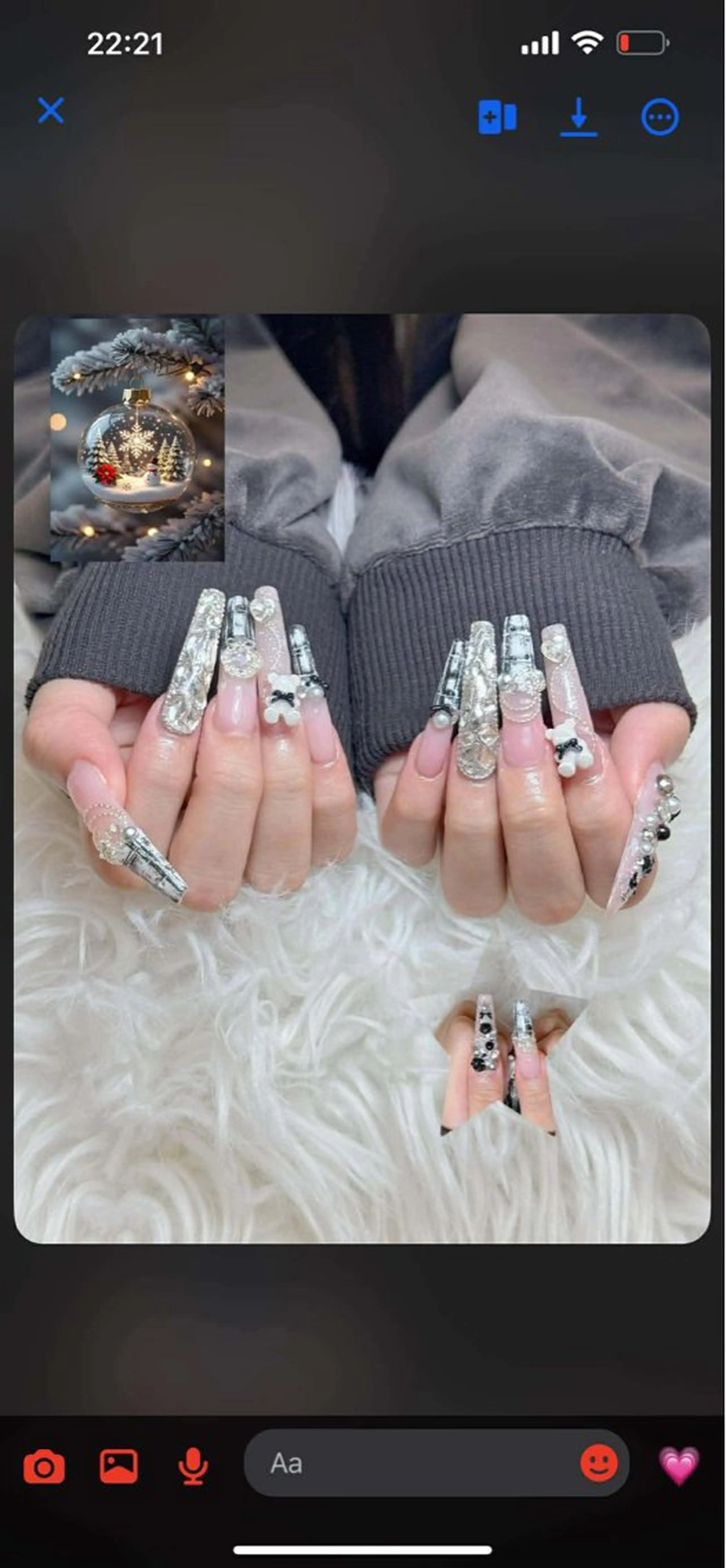 ネイル アートネイル オーロラネイル チークネイル 長さ出し フットネイル ハンドネイル フットネイル ハンドケア Noiranail_ studio川越西口のネイルデザイン