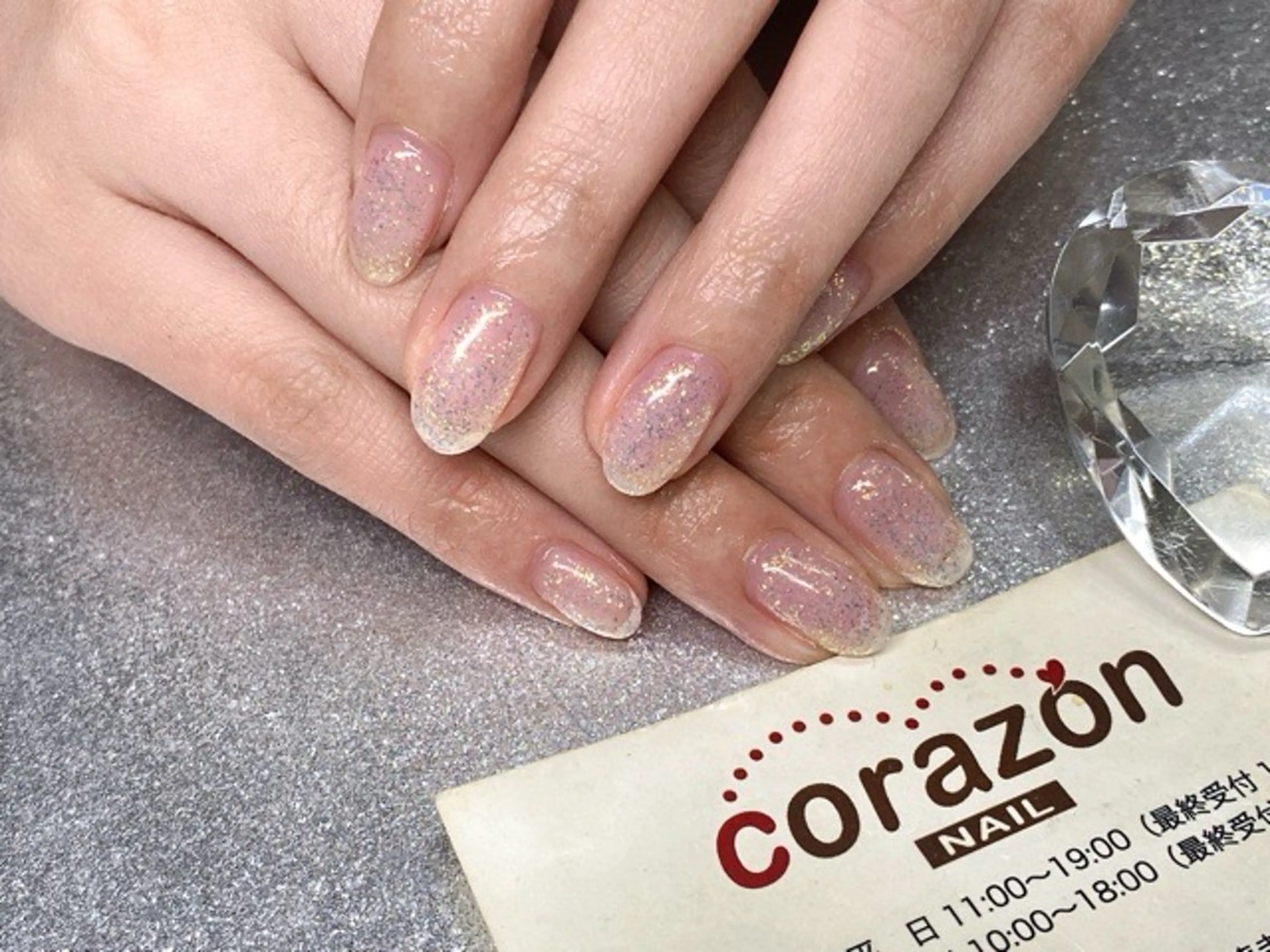 ネイル ジェルネイル ラメ(グリッター) ワンカラーネイル ネイリスト aicoのネイルデザイン