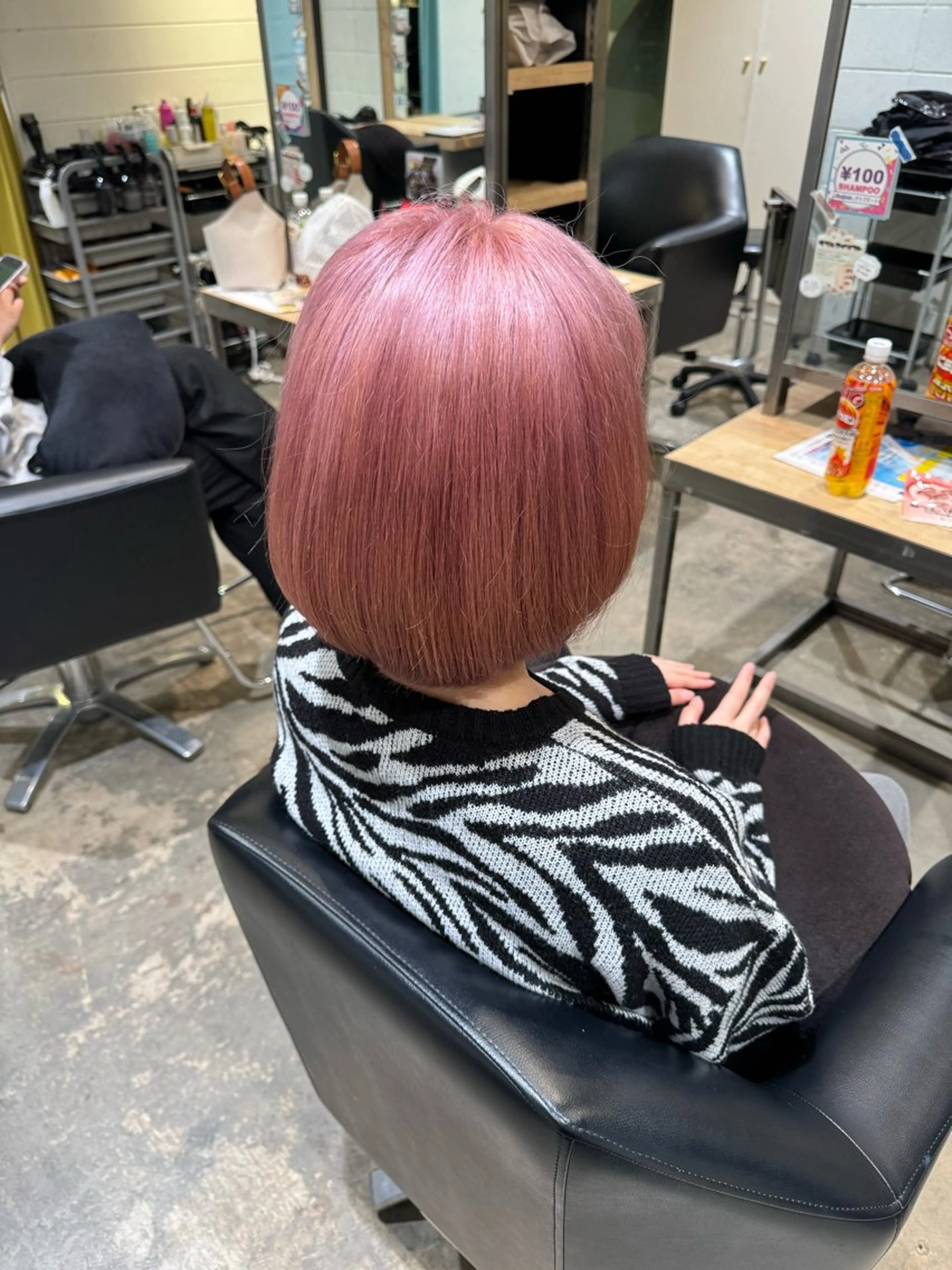 カラー ピンクカラー 大谷 央翔のヘアスタイル