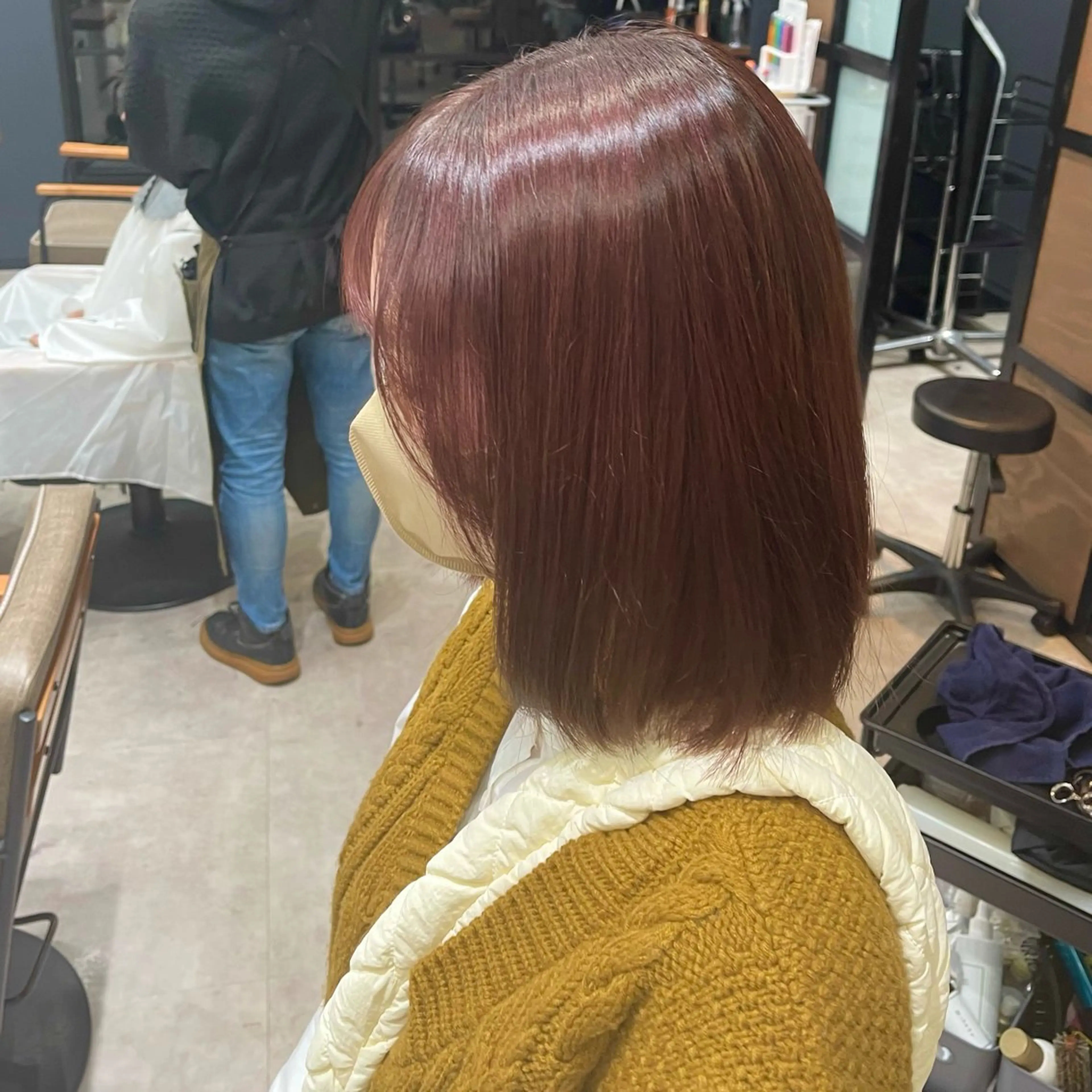 ミディアム 朝5分でキマる艶髪 ／ヤマダのヘアスタイル