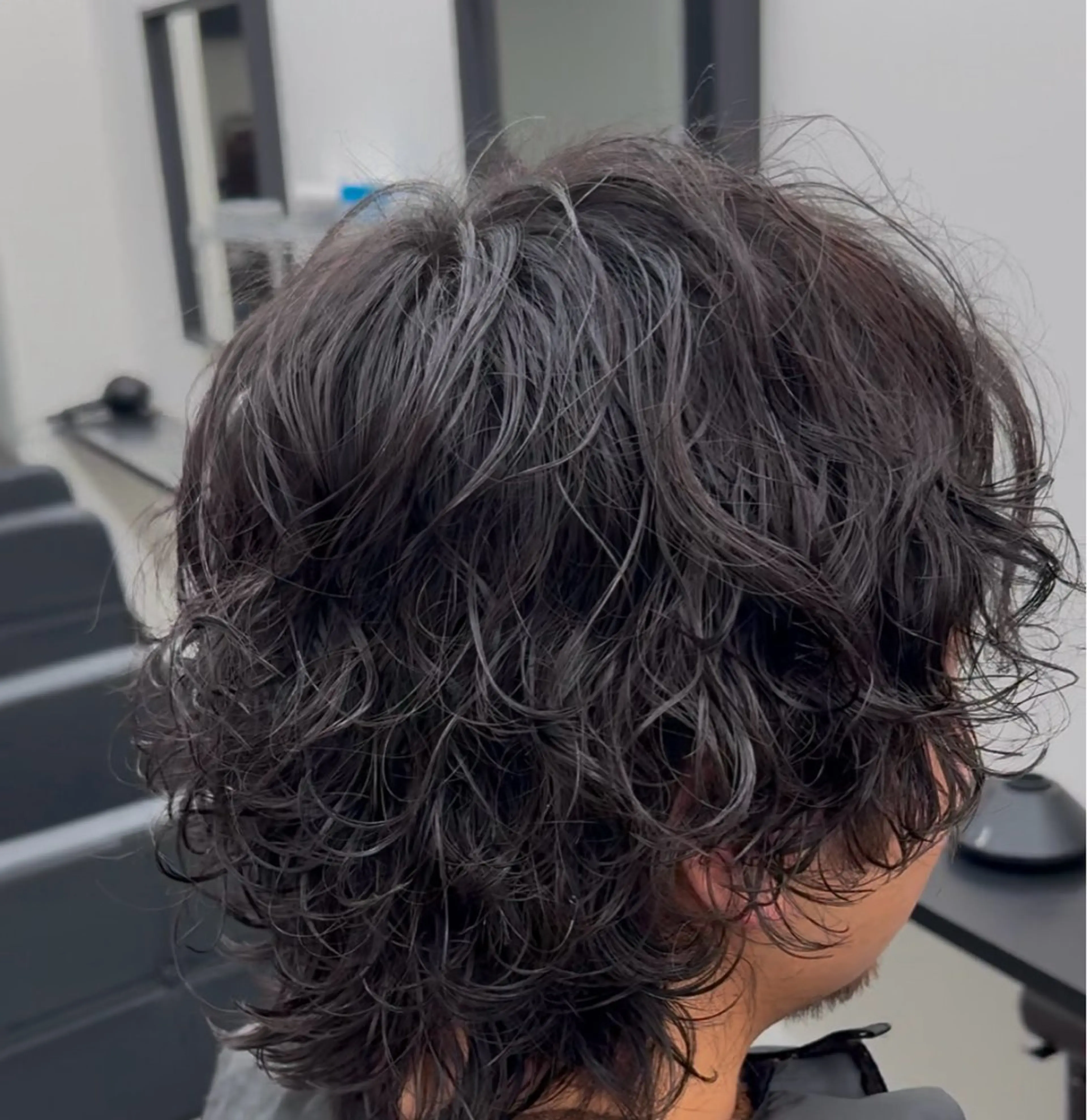 men'sカット+パーマの写真