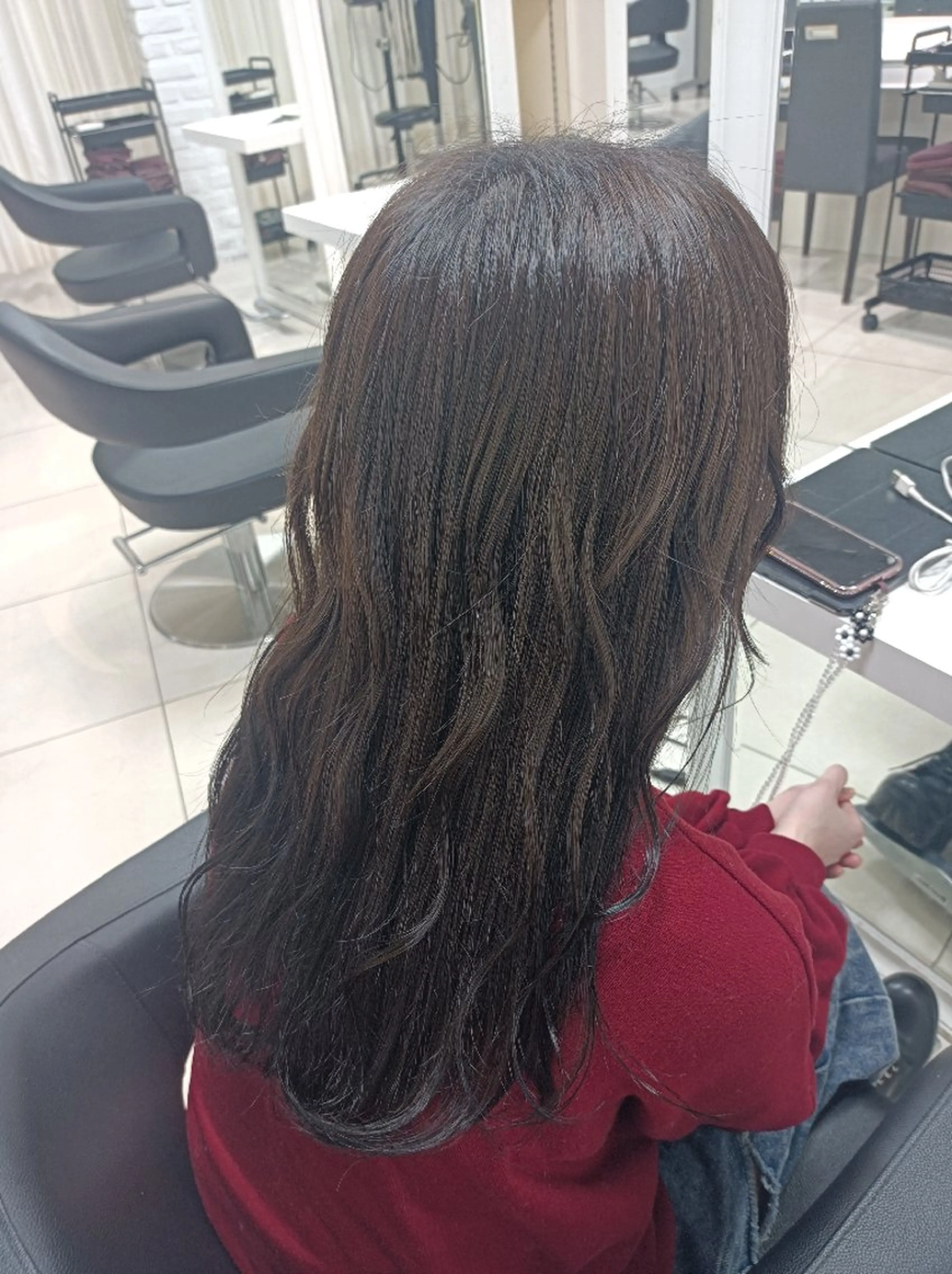 ロング 【縮毛矯正/レディー スカット】美涼🎀のヘアスタイル