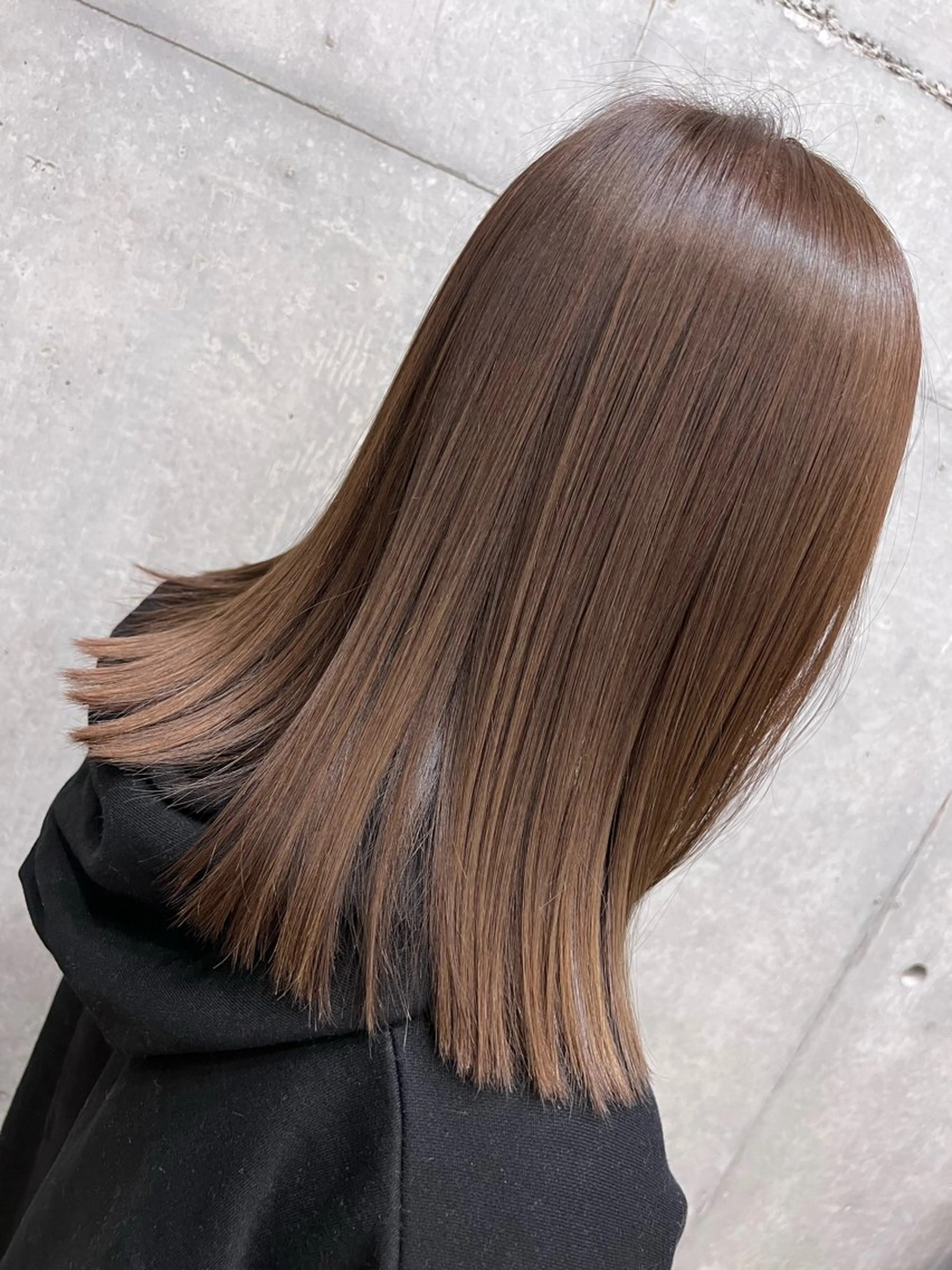 カラー ベージュカラー オリーブベージュ Lucent所属・Sanae .のヘアスタイル