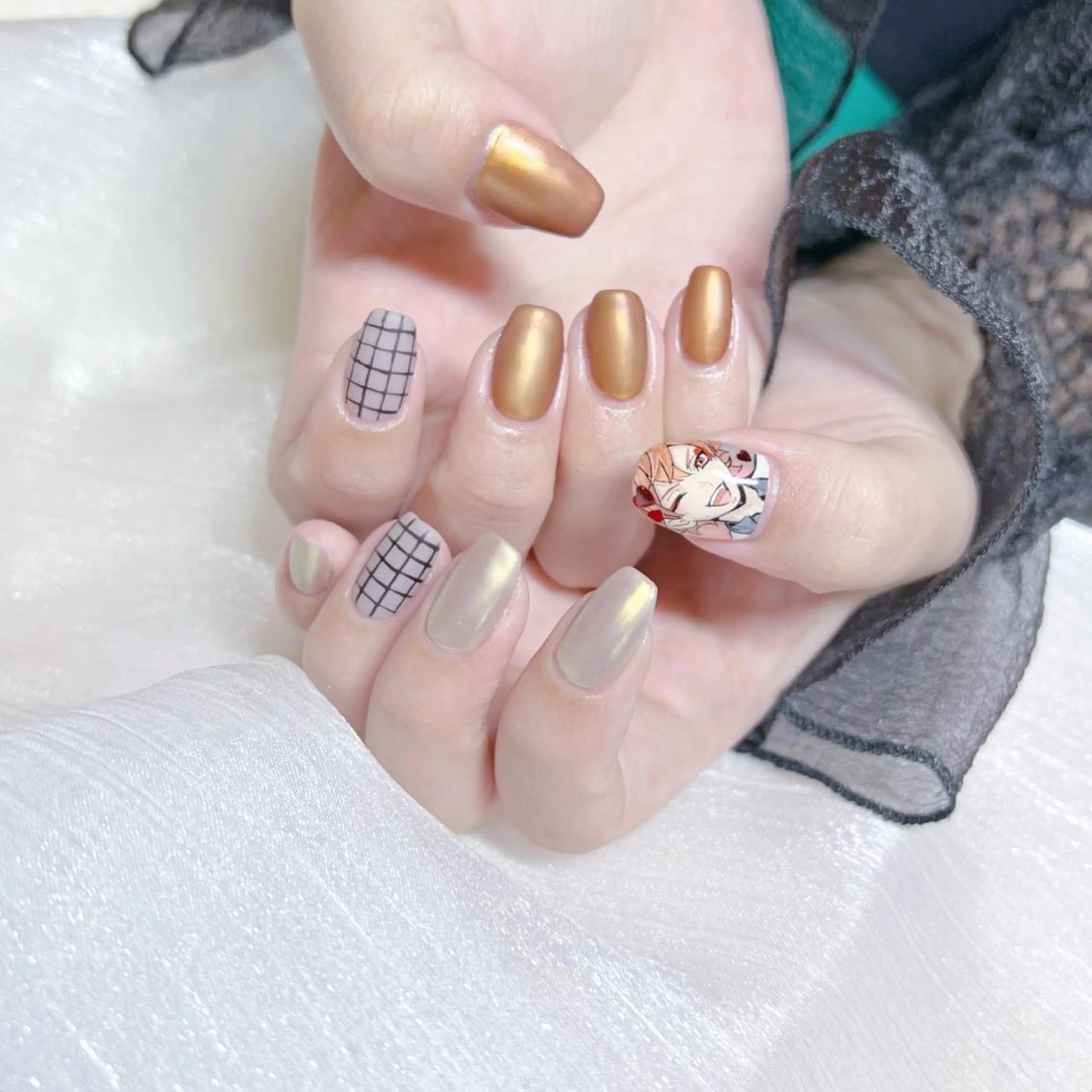 ネイル オーロラネイル フットネイル フレンチネイル ジェルネイル 韓国ネイル ハンドネイル ハンドケア 【ENサロン】 Rei🎀Nailのネイルデザイン