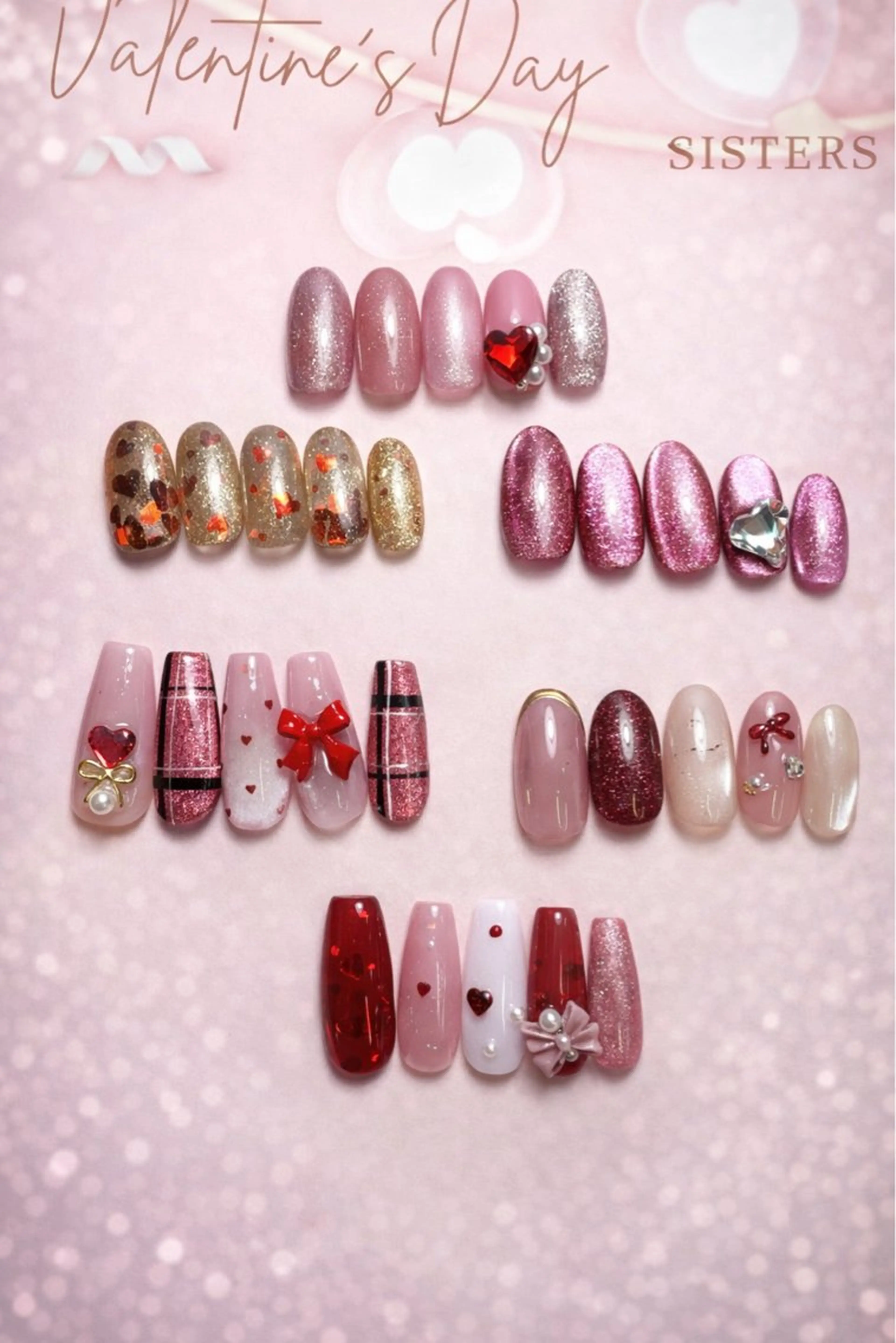 ネイル バレンタイン シスターズ ネイルのネイルデザイン
