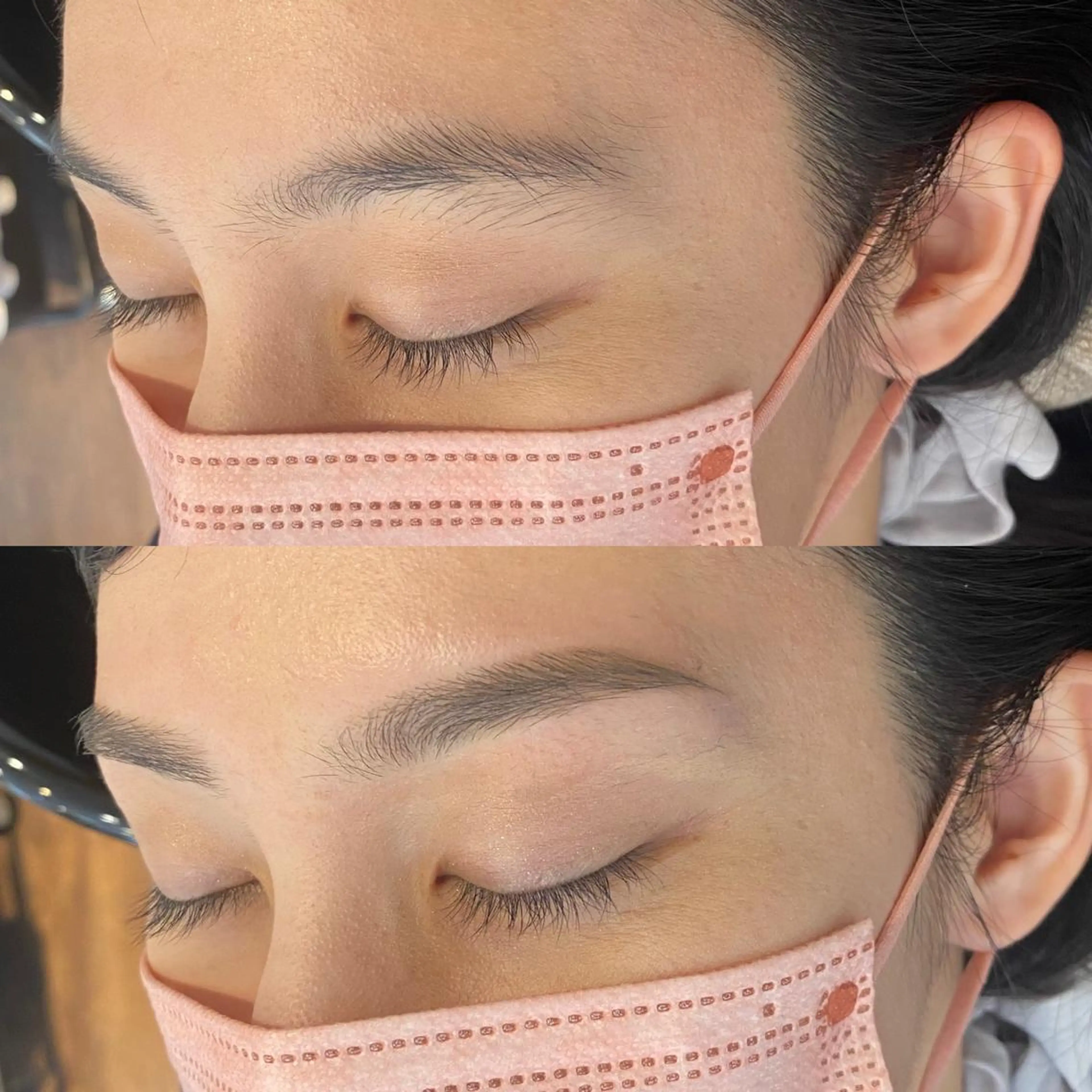 アイブロウ ワックス脱毛 眉カット pep natsumiのヘアスタイル