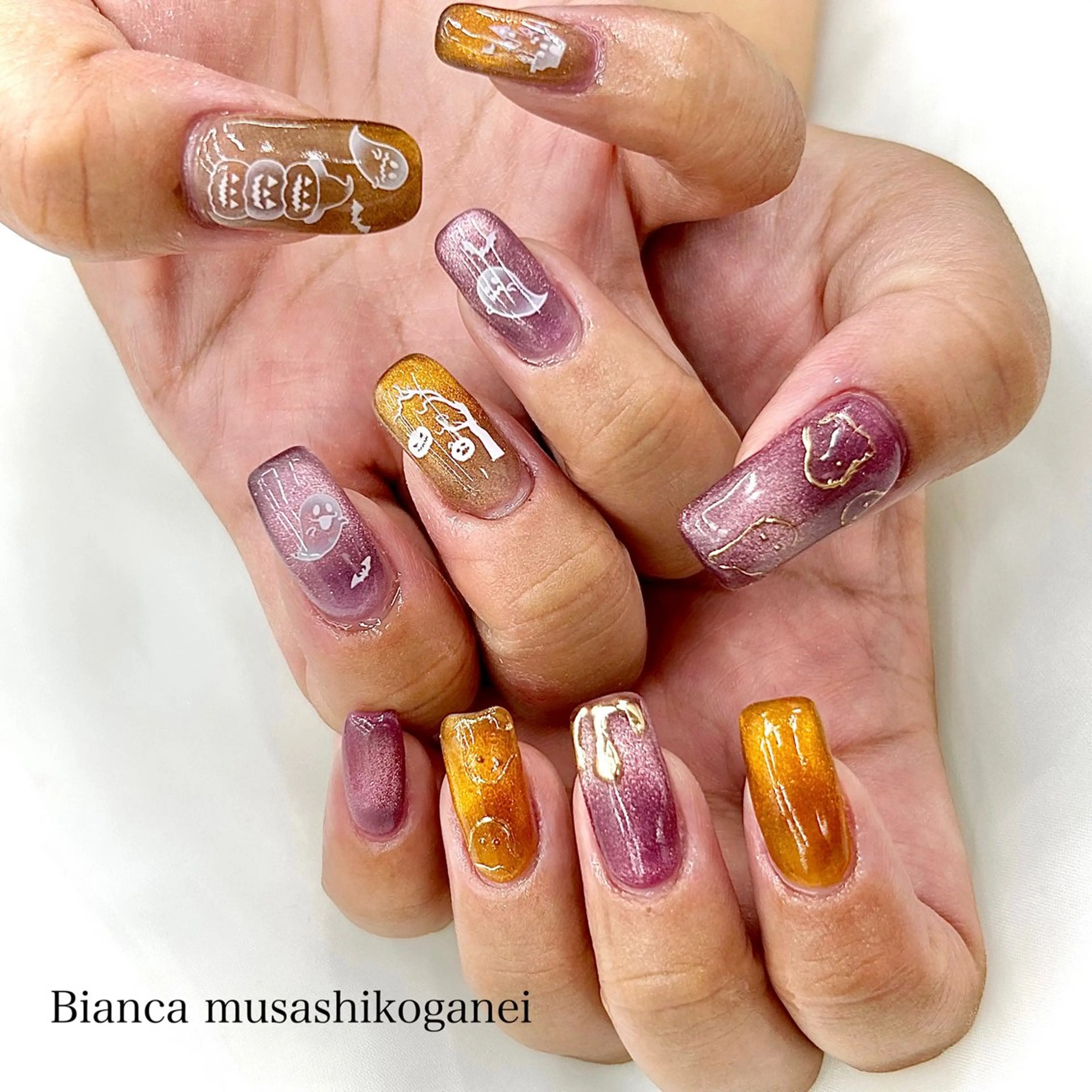 ネイル ハロウィン Bianca 武蔵小金井 ほしののネイルデザイン