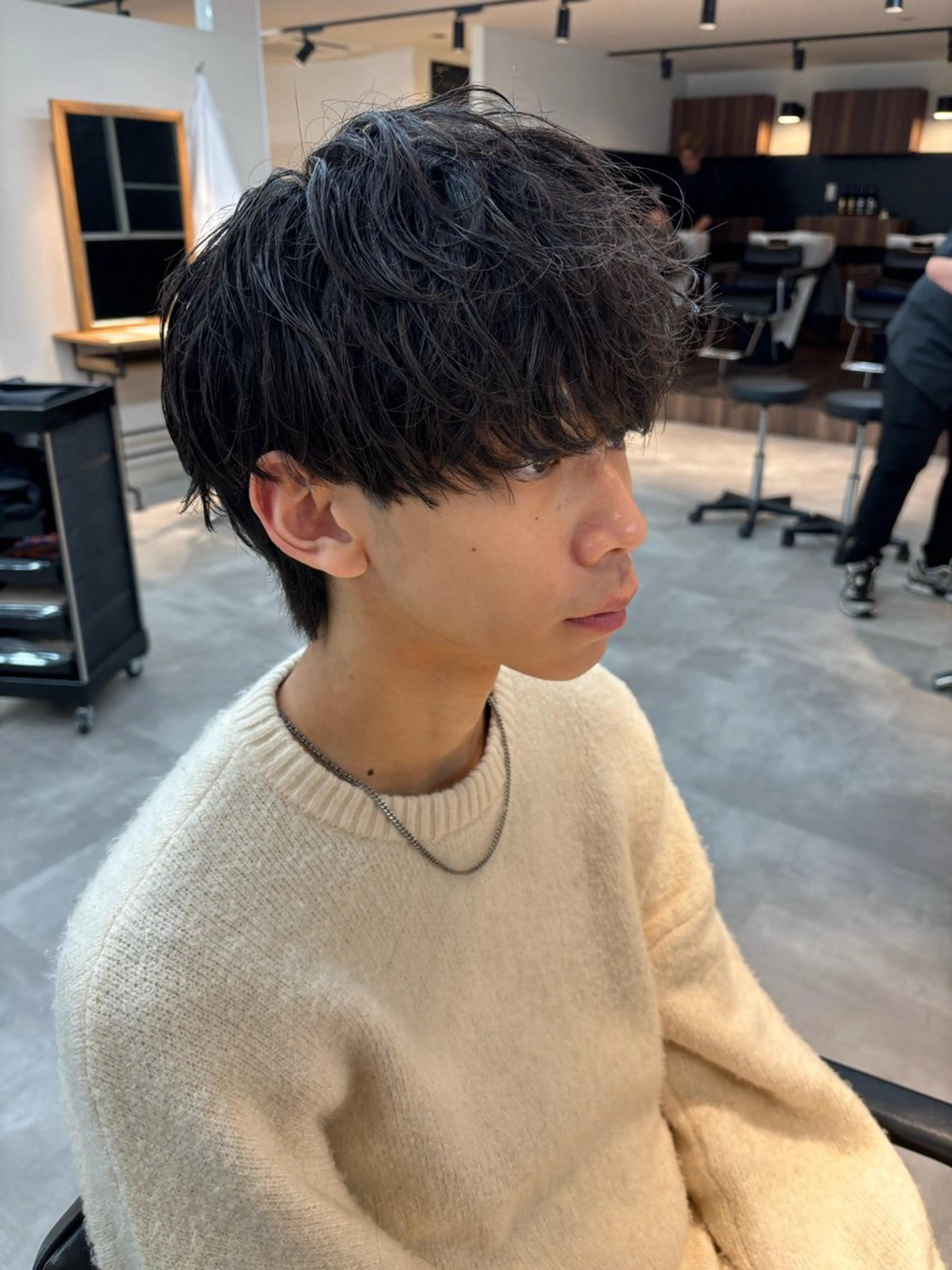 パーマ メンズ メンズパーマ カット パーマ 保立/フェザーパーマ /メンズカット千葉のヘアスタイル