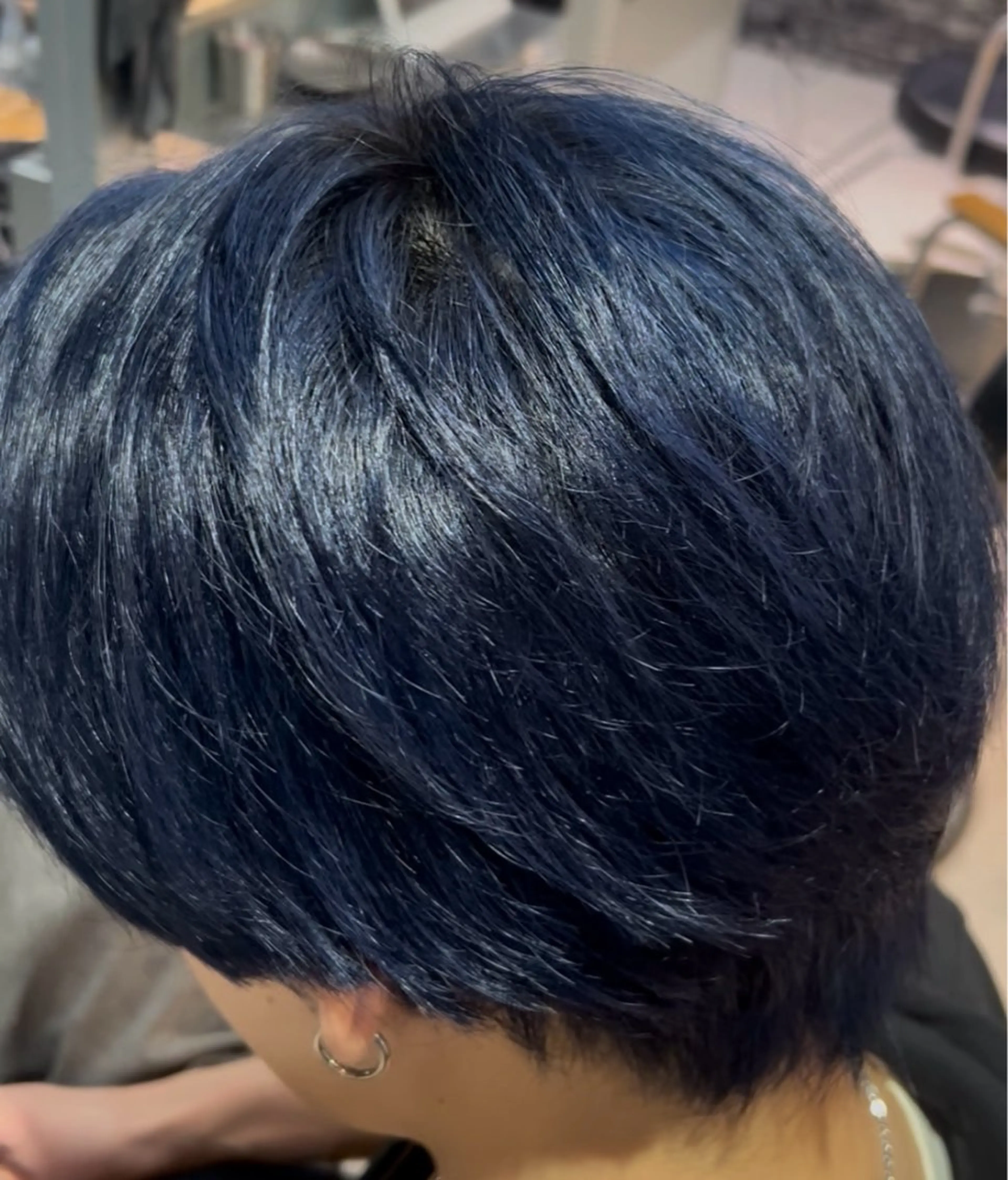カラー メンズ メンズブリーチ ブリーチ ブルーカラー ネイビーカラー シルバー ヘアカラー ヘアセット men's saron  Gaudi 高槻店所属・大槻琥珀 /メンズ特化のヘアスタイル