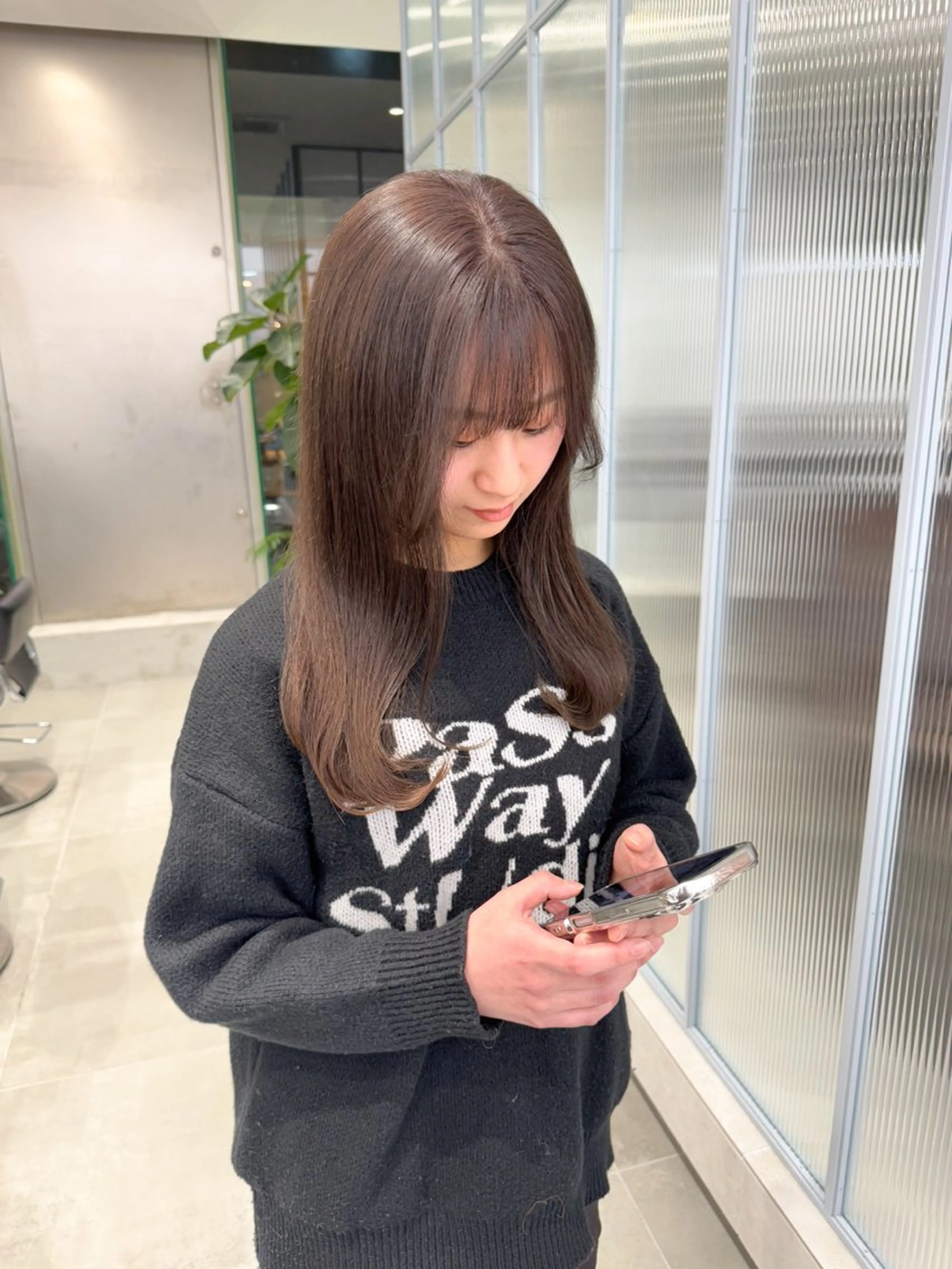 ロング カラー ヘアカラー ひかり/ベージュ /似合わせカットのヘアスタイル