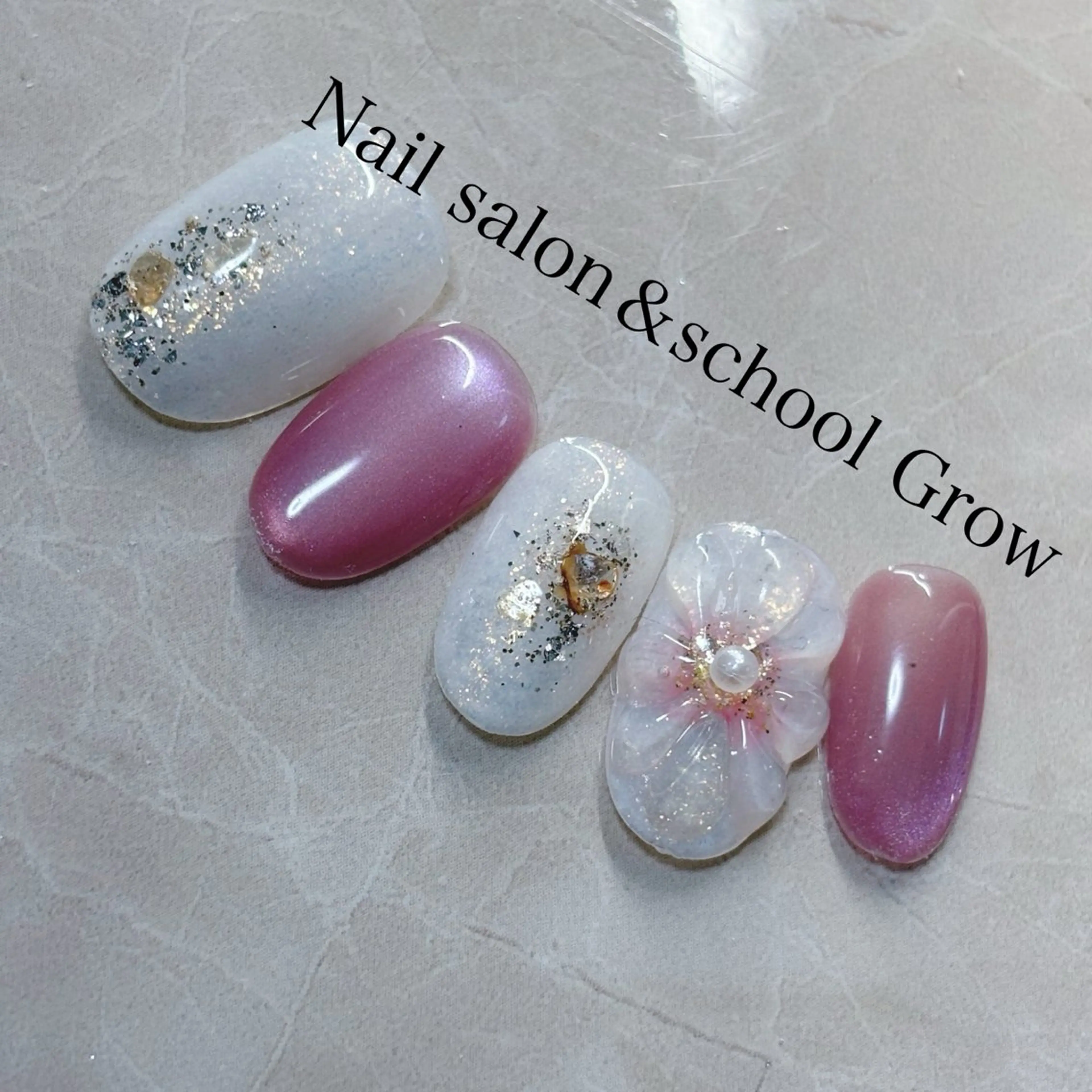 ネイル アートネイル フラワーネイル マグネットネイル ぷっくりネイル ハンドネイル 認定講師⭐️歴20年 サロン&スクールのネイルデザイン