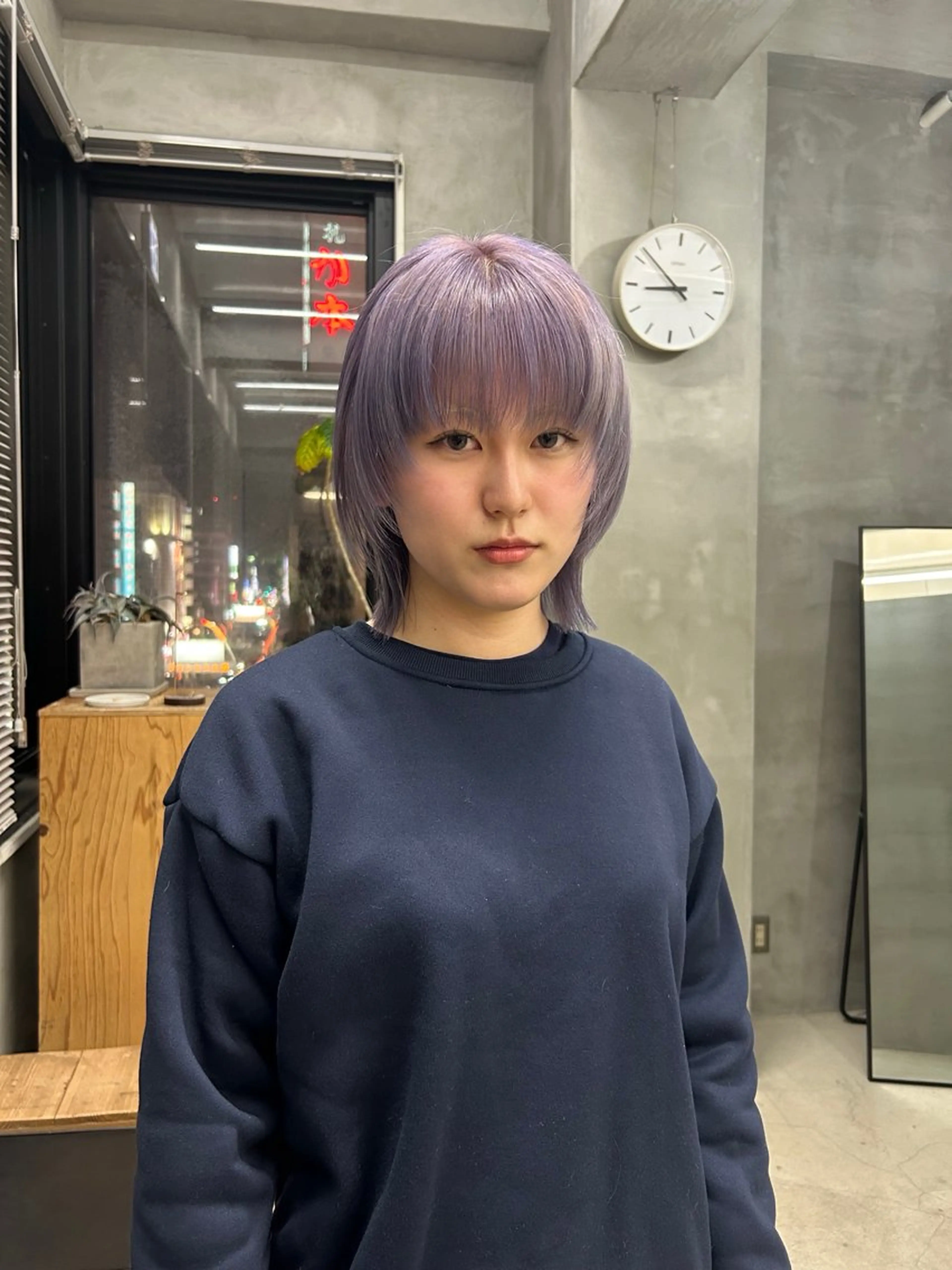 カラー シルバー taoka ayaのヘアスタイル