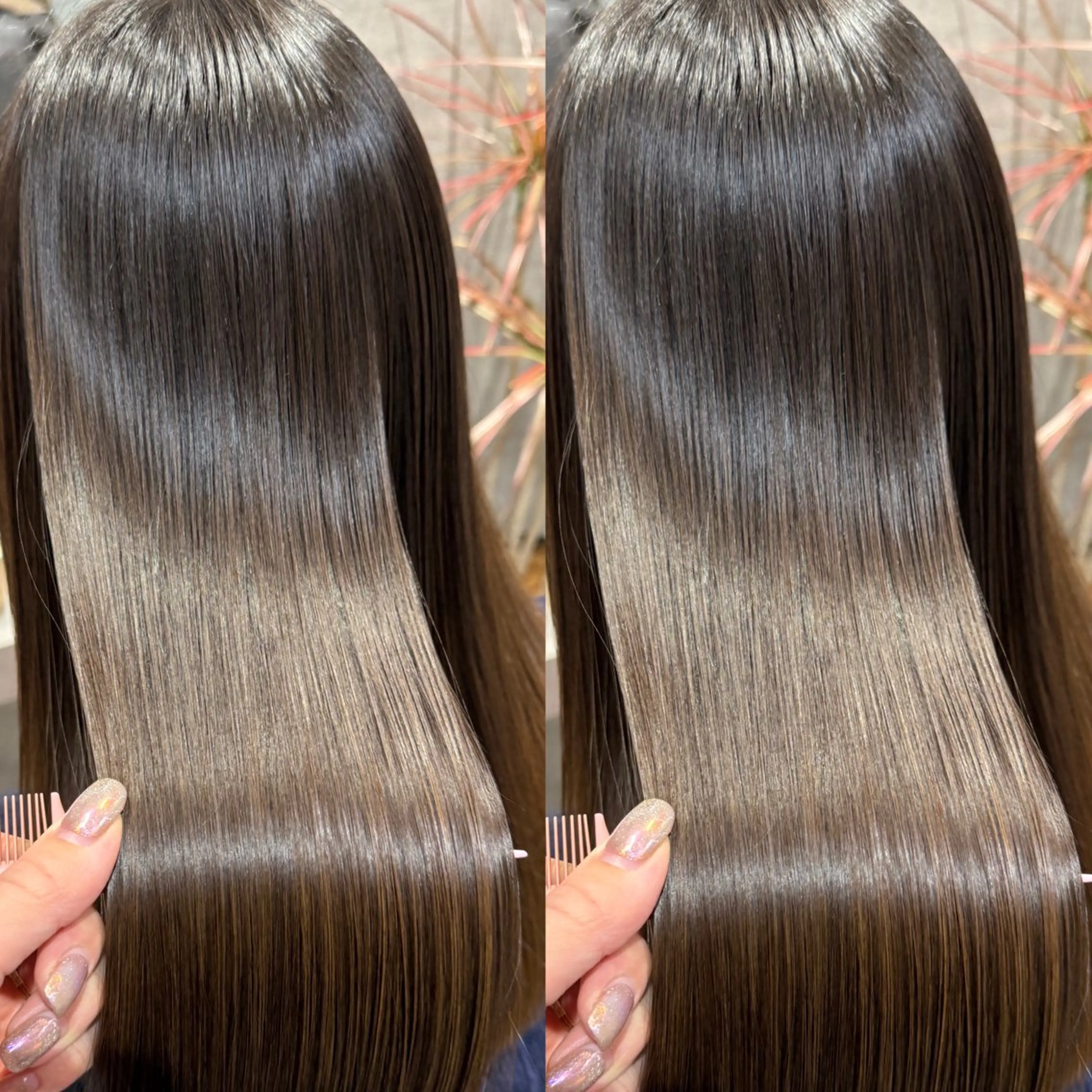 ミディアム カット ヘアカラー トリートメント 新宿🫧髪質改善🫧 艶カラー🫧個室のヘアスタイル