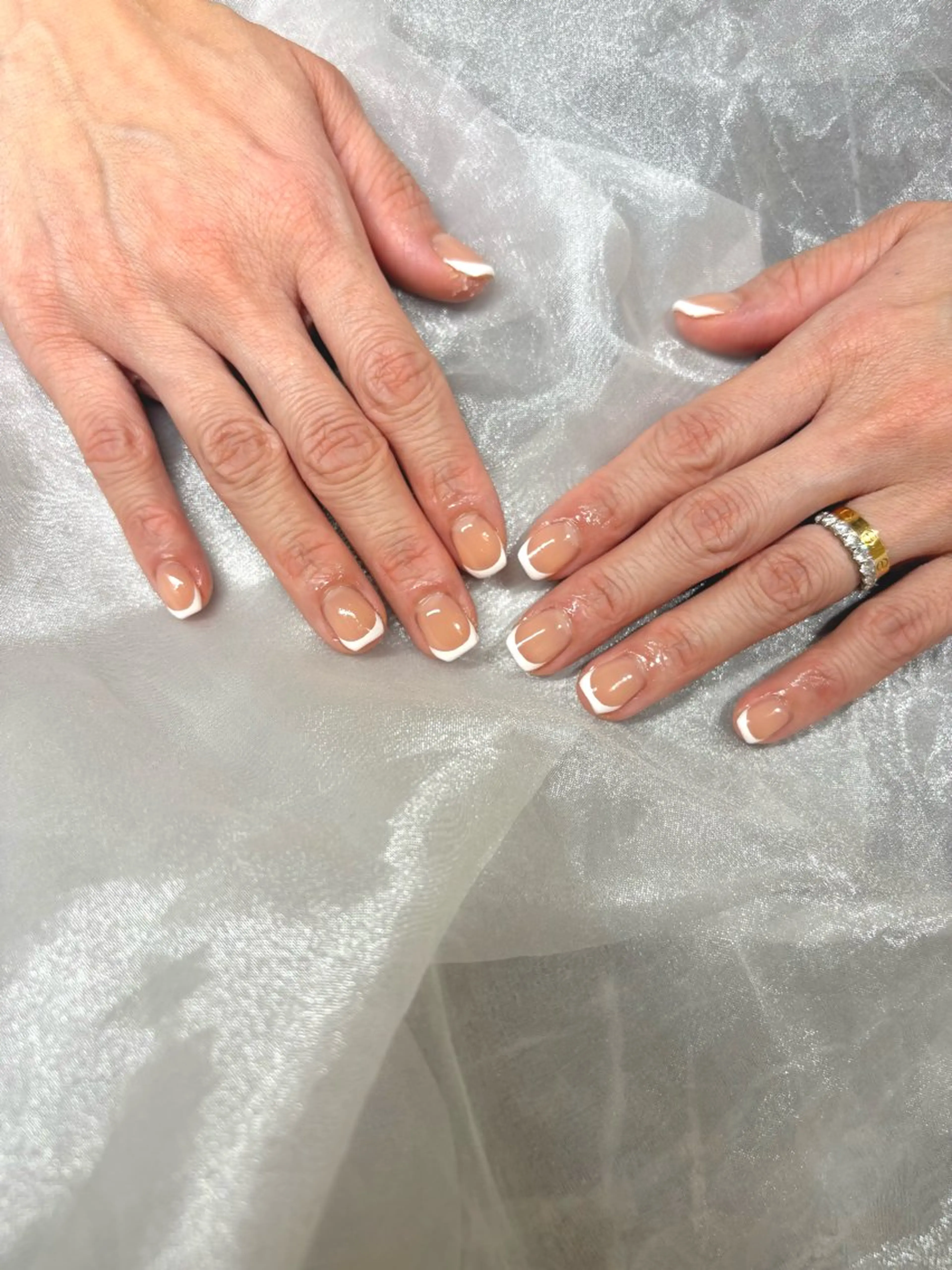 4月限定【Hand】ベース込み★フレンチネイル💚ご新規様オフ無料¥8200→4400の写真