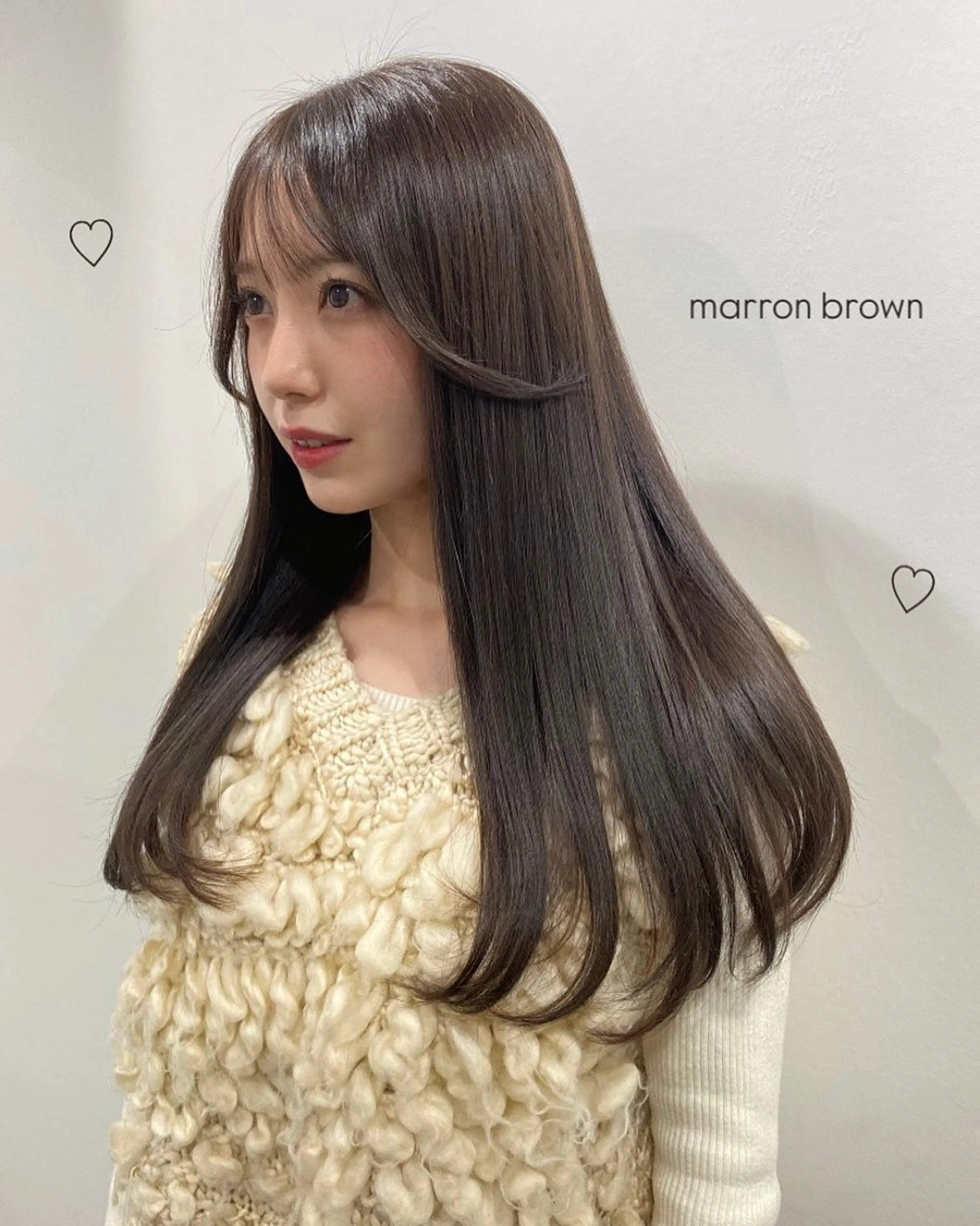 カラー RISAKO 艶髪モテヘア🎀府中のヘアスタイル