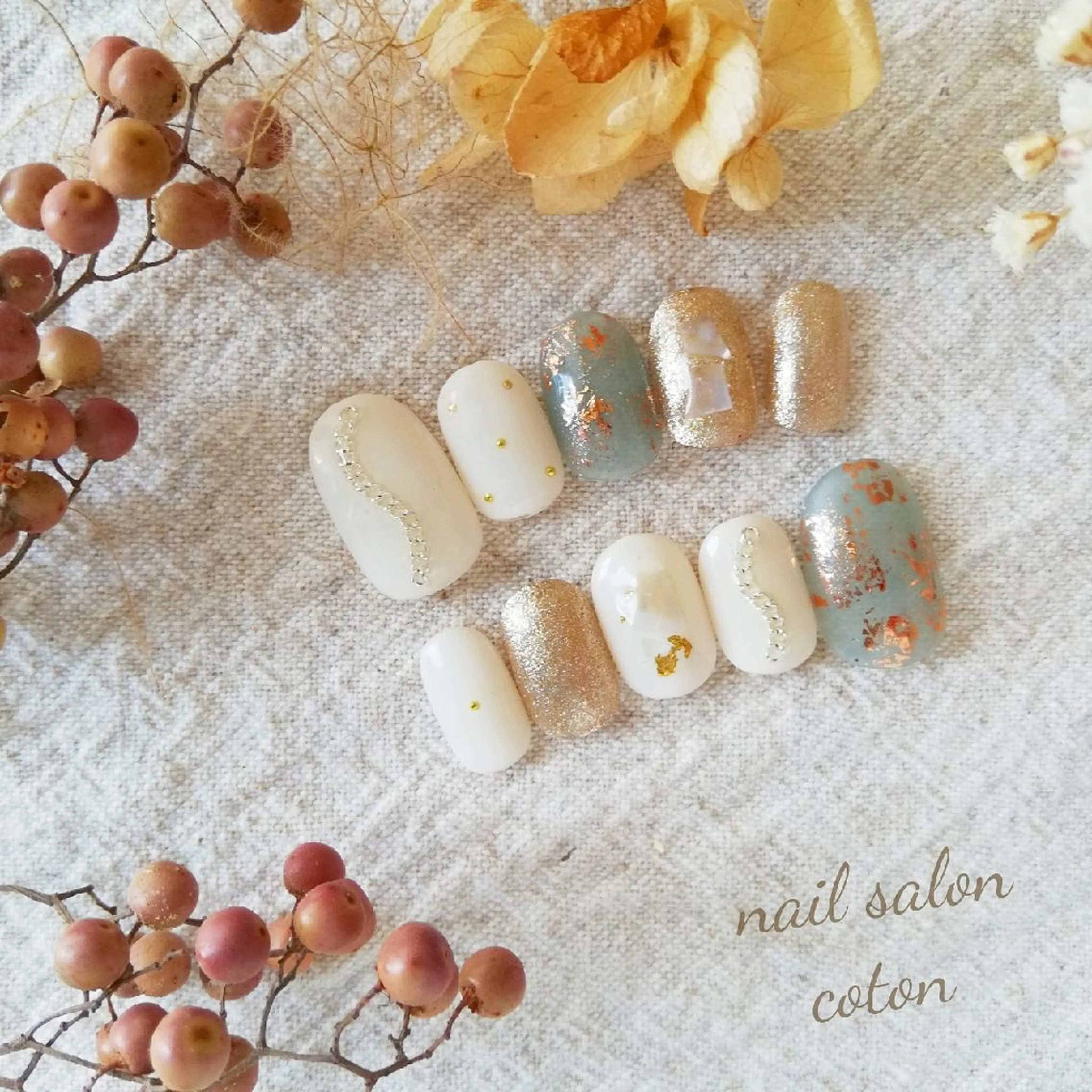 ネイル 🥀ネイルサロン cotonコトン🥀のネイルデザイン