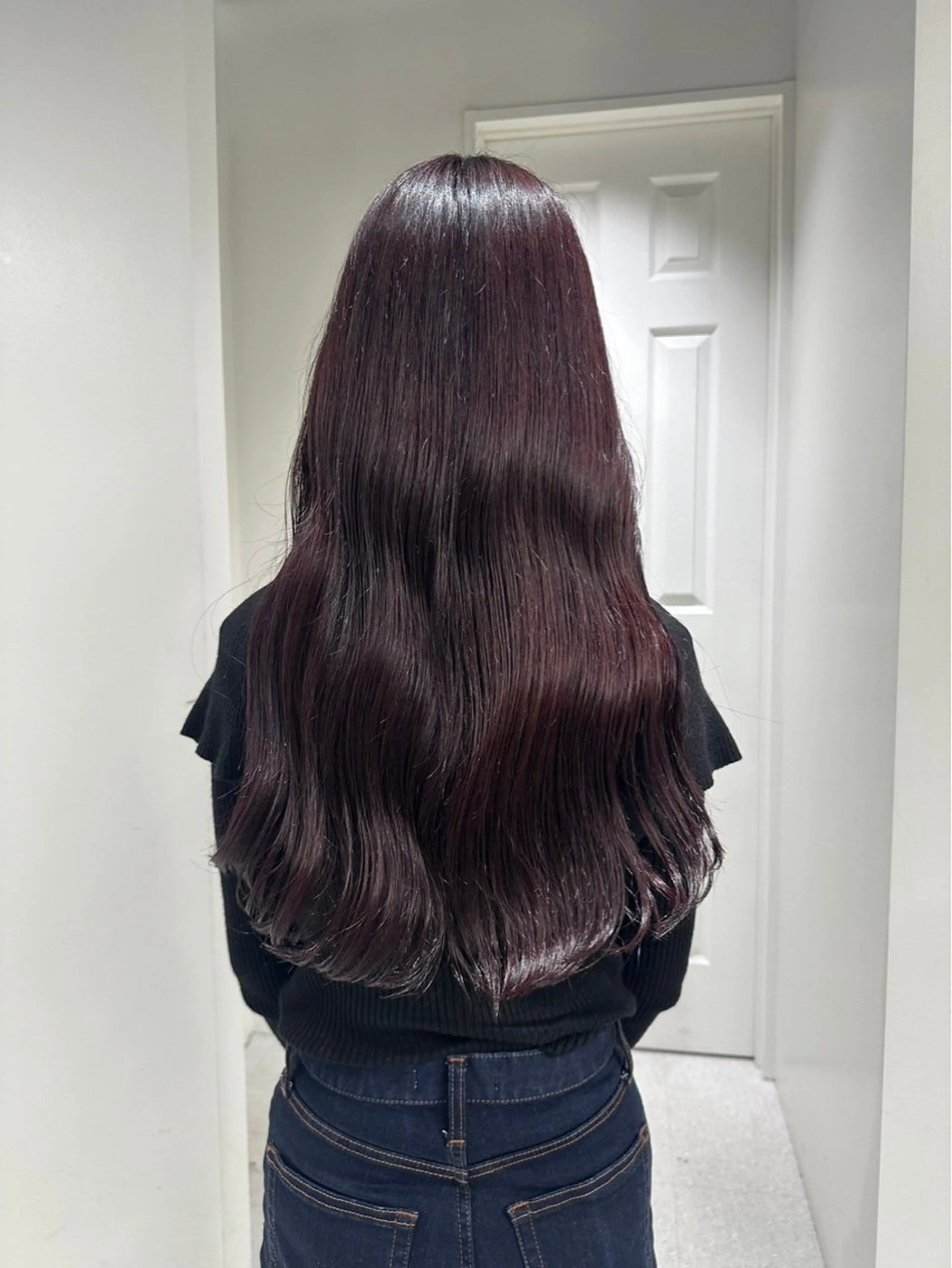 ミディアム カラー レッドカラー 似合わせ SHOYAのヘアスタイル