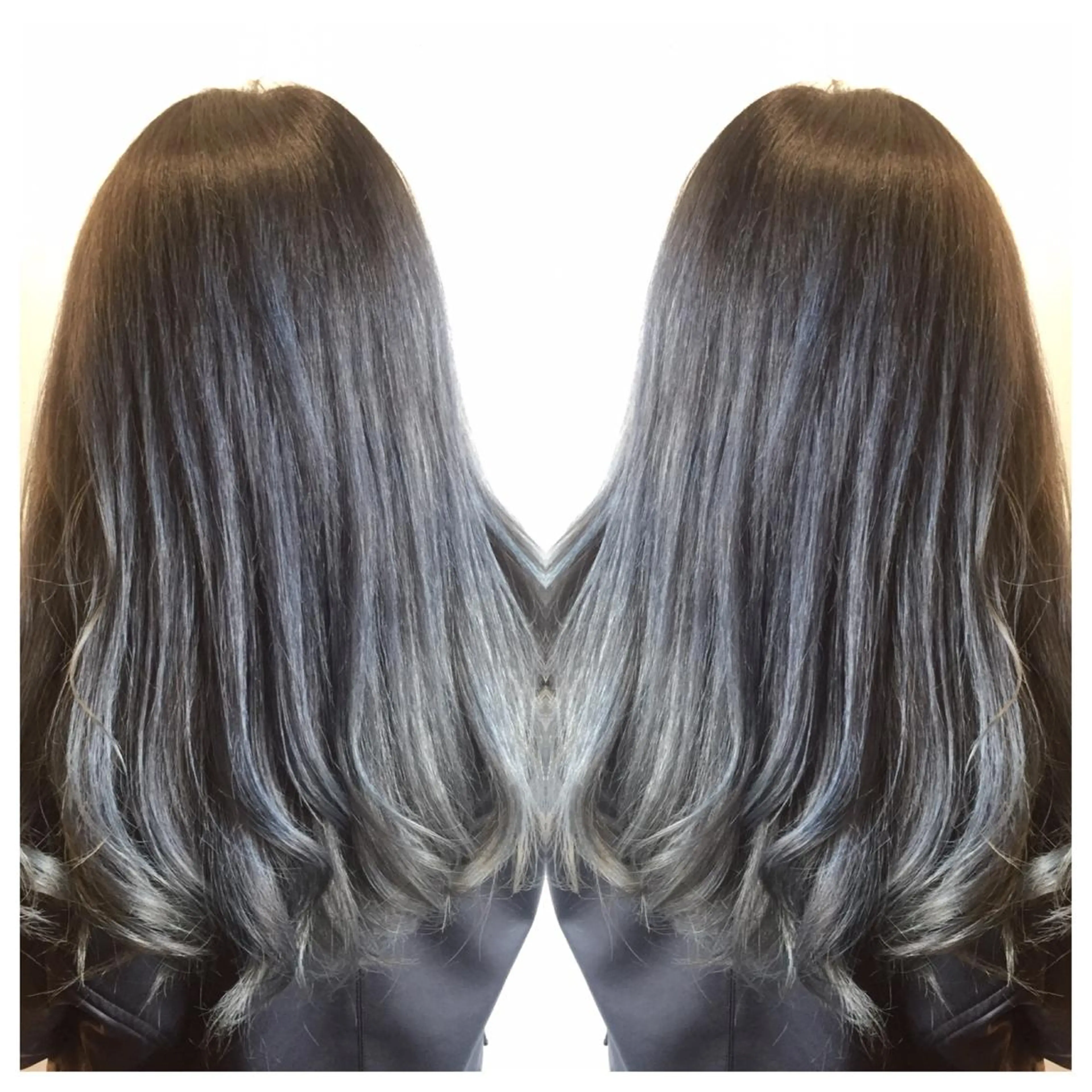 ロング カラー アッシュ グラデーションカラー ヘアカラー 髪質改善/痛ませ ないカラー/西村航大のヘアスタイル