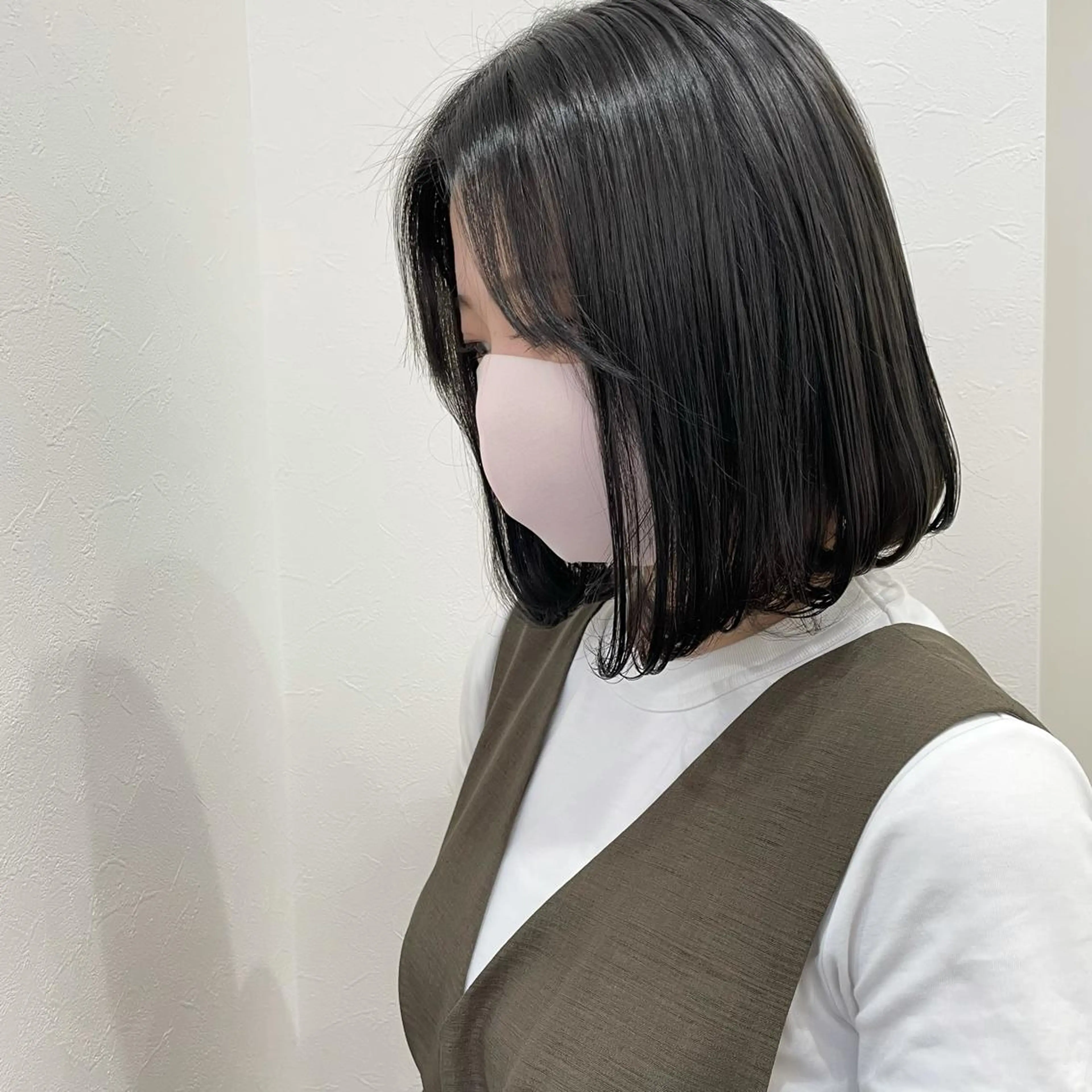 ミディアム カラー 髪質改善 中川　翔のヘアスタイル