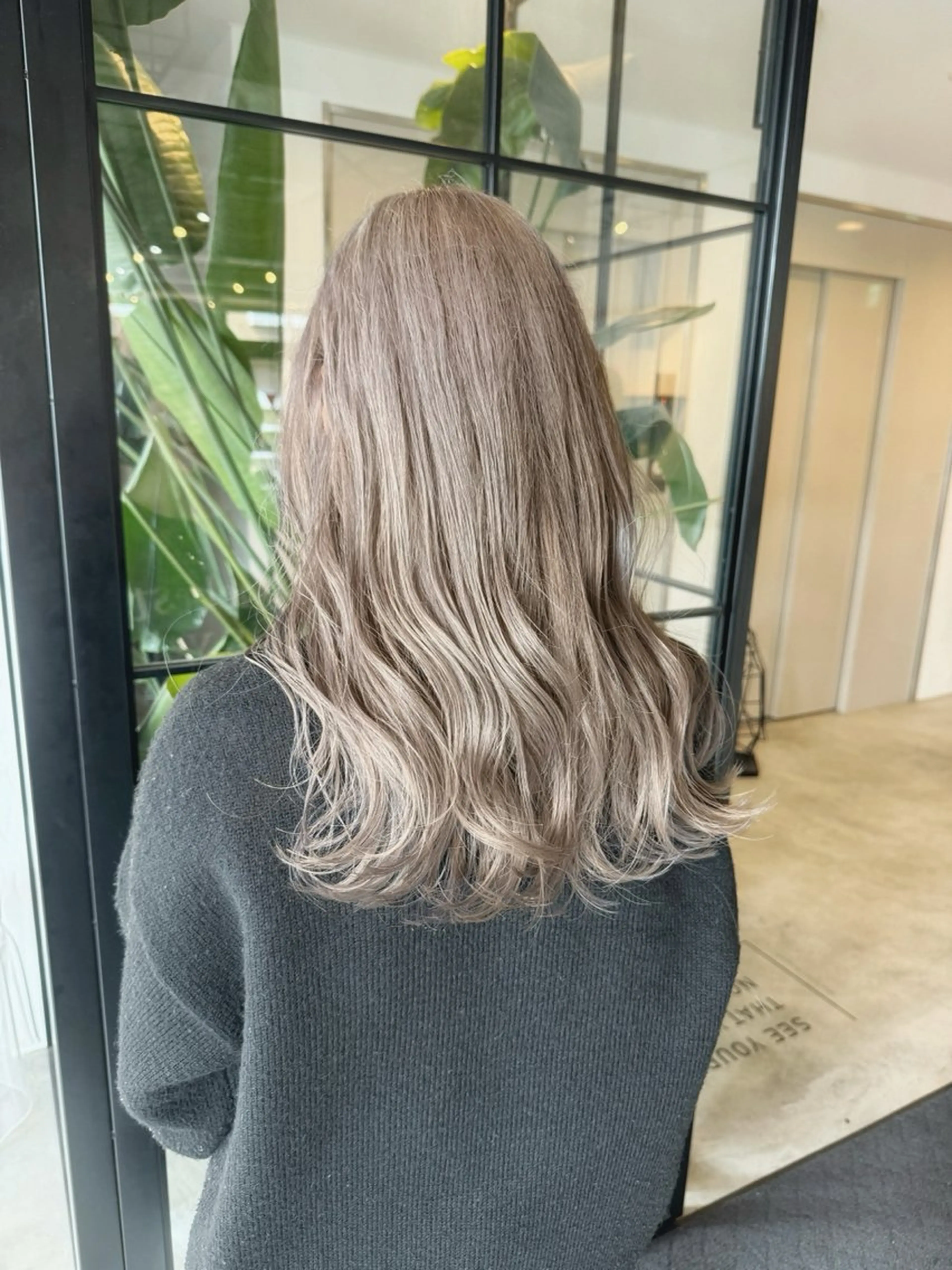 セミロング ヘアカラー トリートメント ベージュカラー/新潟 カラー特化/落合優吾のヘアスタイル