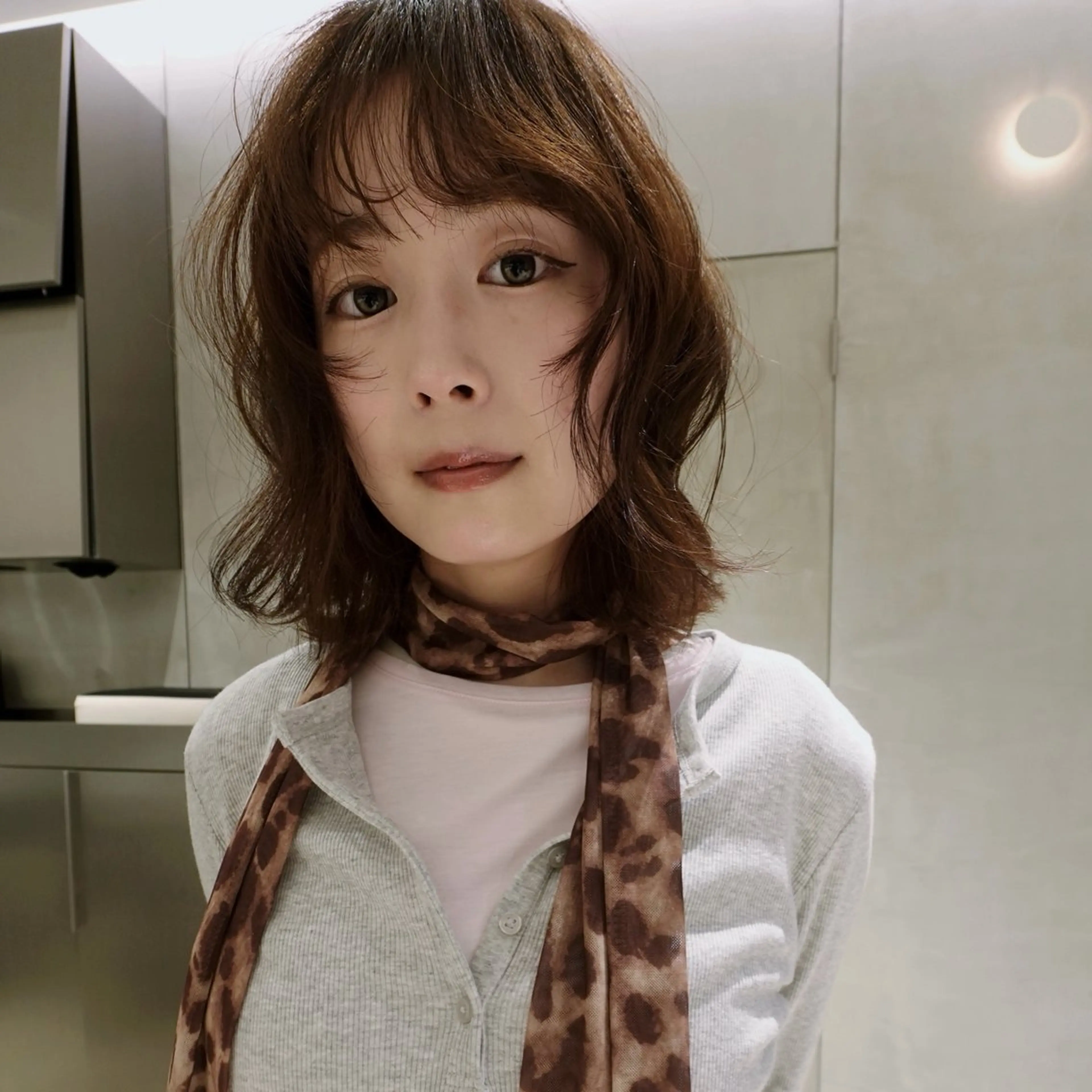 セミロング レイヤーカット カット ヘアカラー Wカラー/ボブ/ カット /Rinoのヘアスタイル