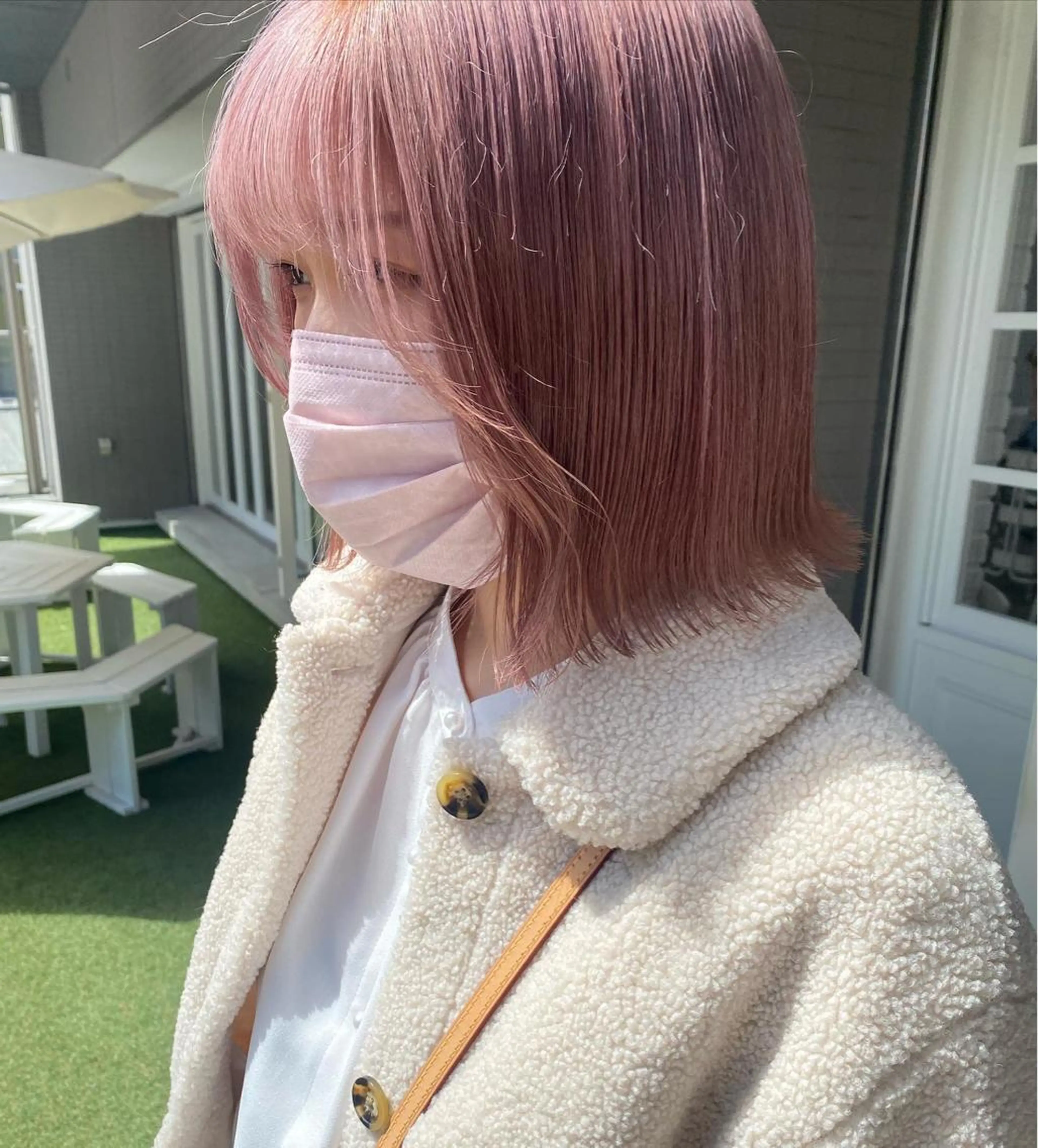 ミディアム カラー 韓国×髪質改善カラー 💎hinaのヘアスタイル