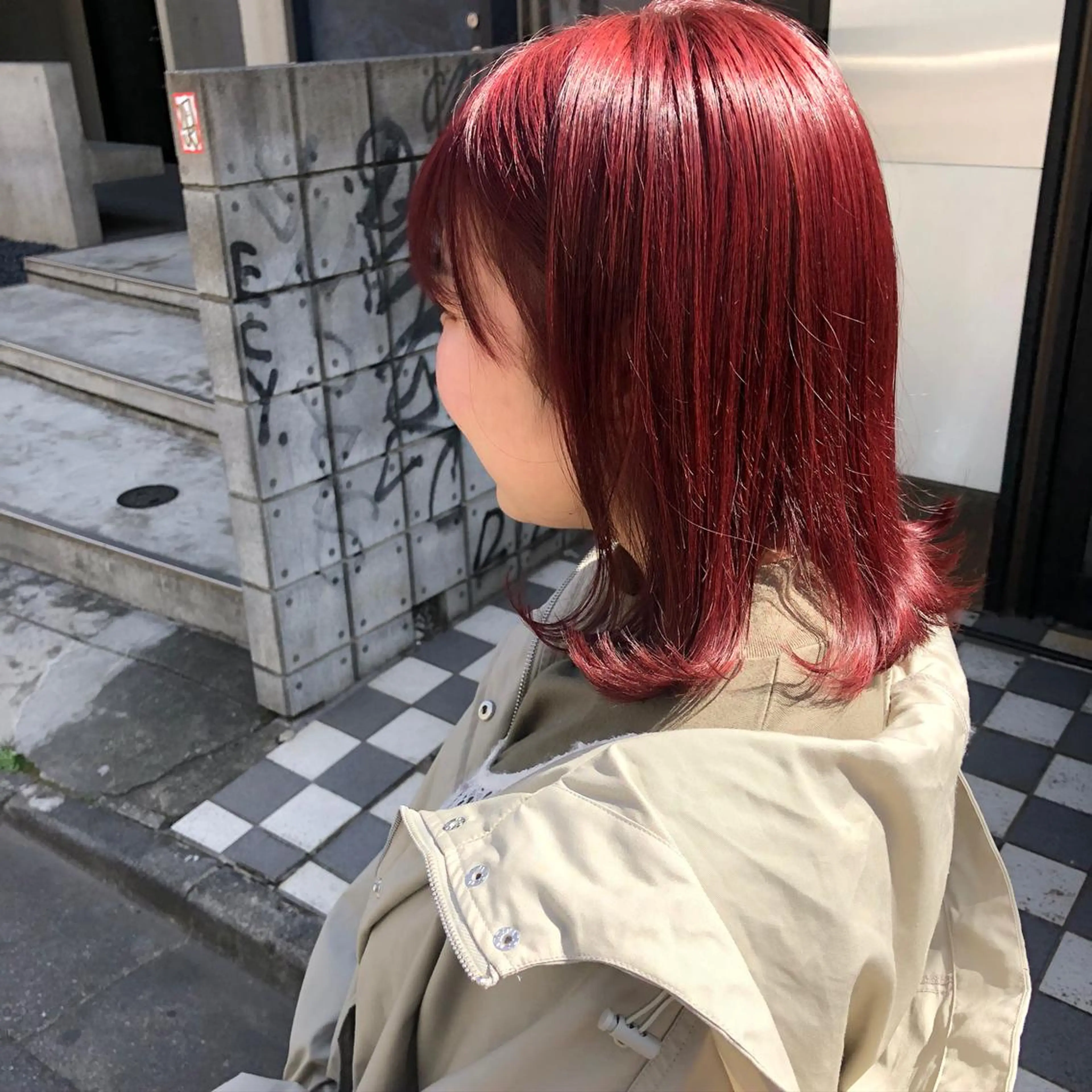 ミディアム カラー 💗💗韓国レイヤー yu-ki💗💗のヘアスタイル