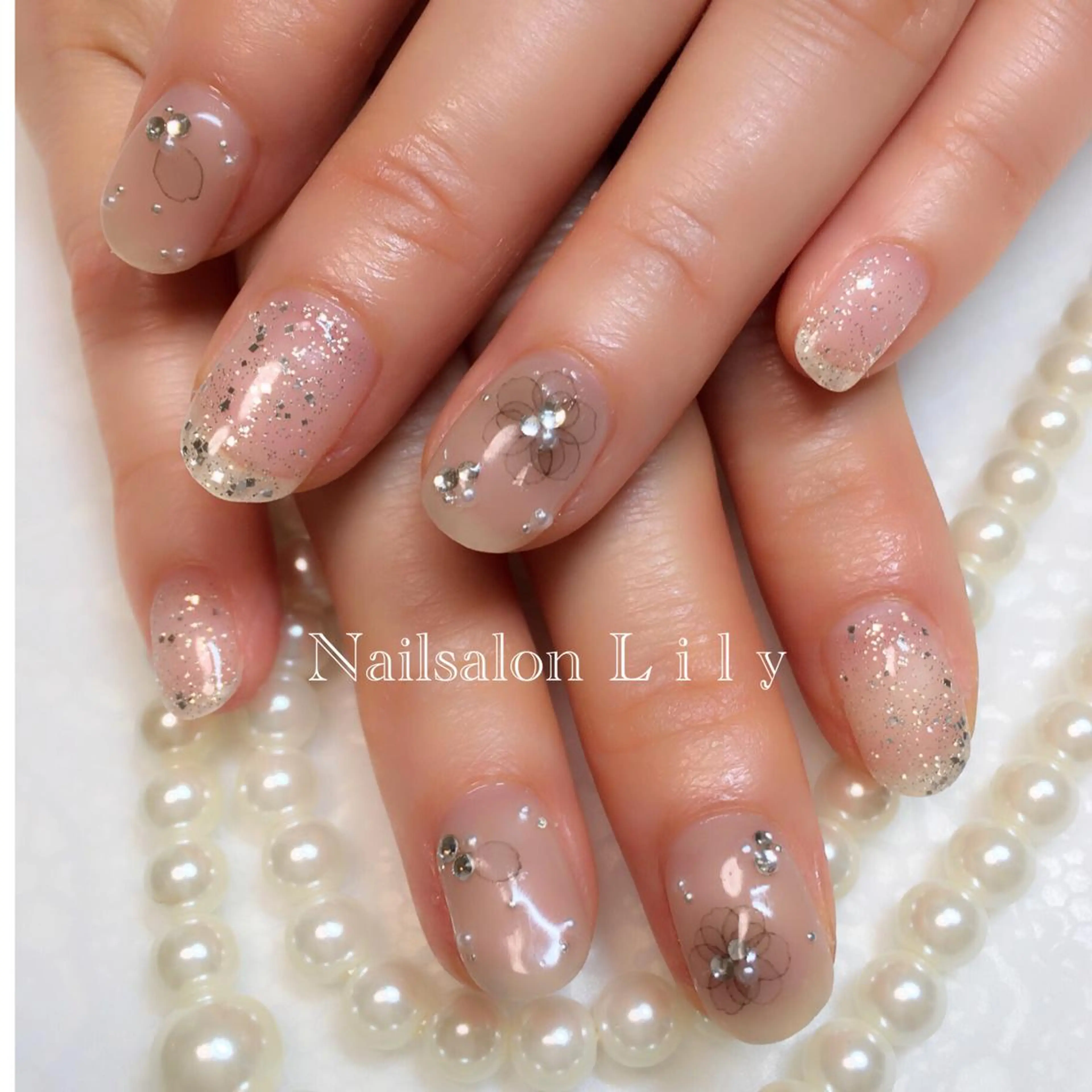 ネイル クリアネイル Lily*nail 🌻Mii🌻のネイルデザイン