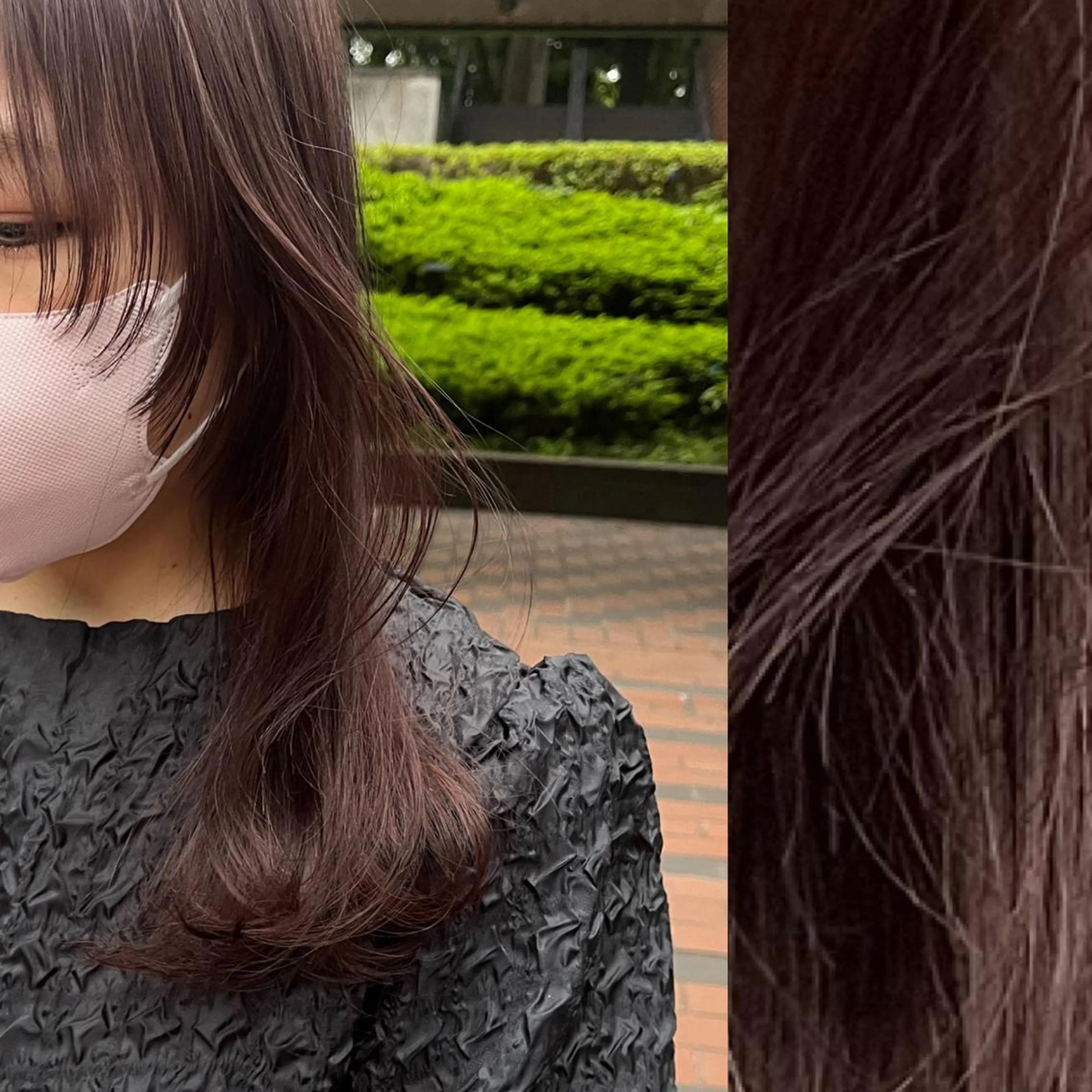 セミロング カラー ヘアアレンジ ベージュカラー ブリーチ ブラウンカラー ケアブリーチ カシス stylist ◎RUKI.のヘアスタイル