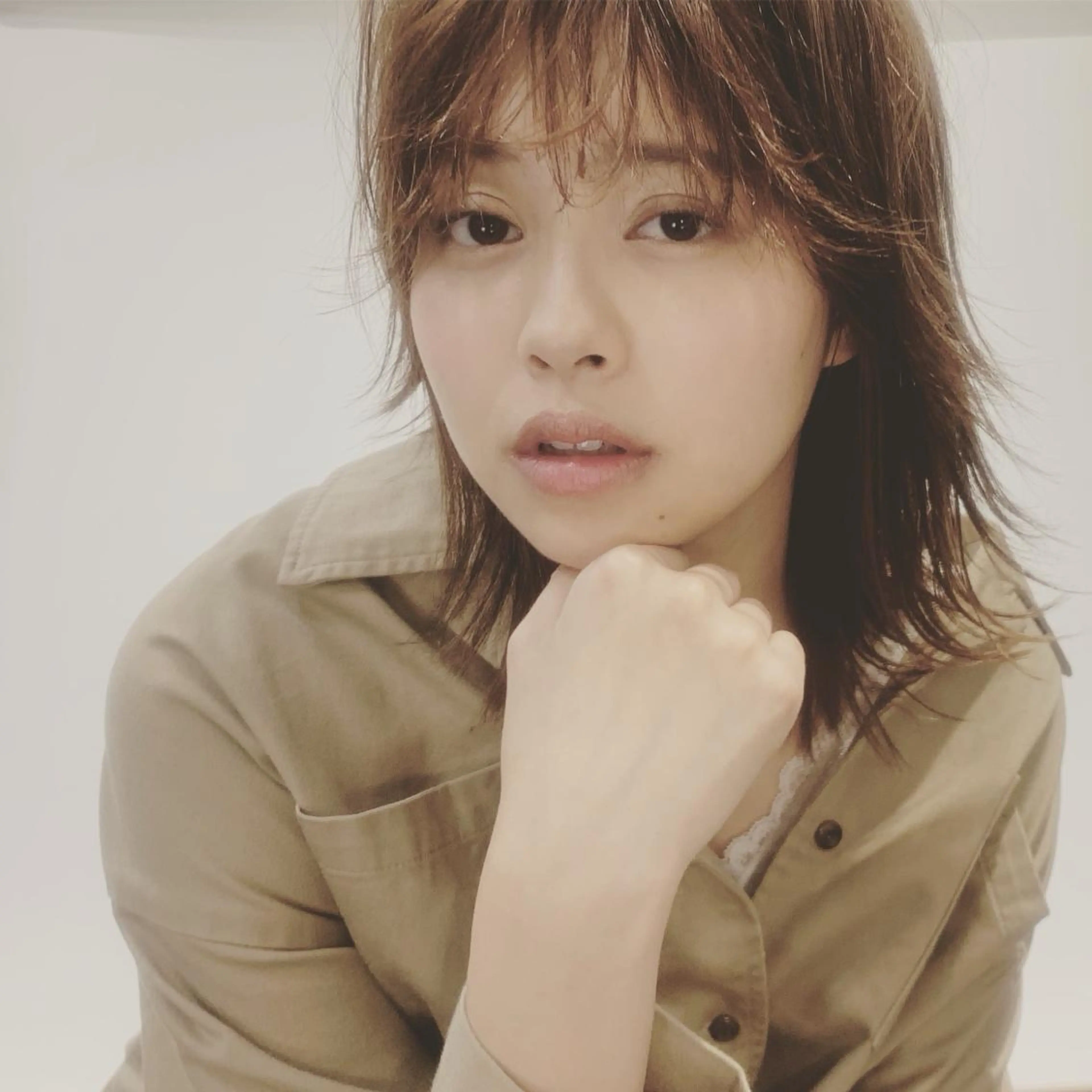 ミディアム 髪質改善ストレート、 カラー清野雄大のヘアスタイル