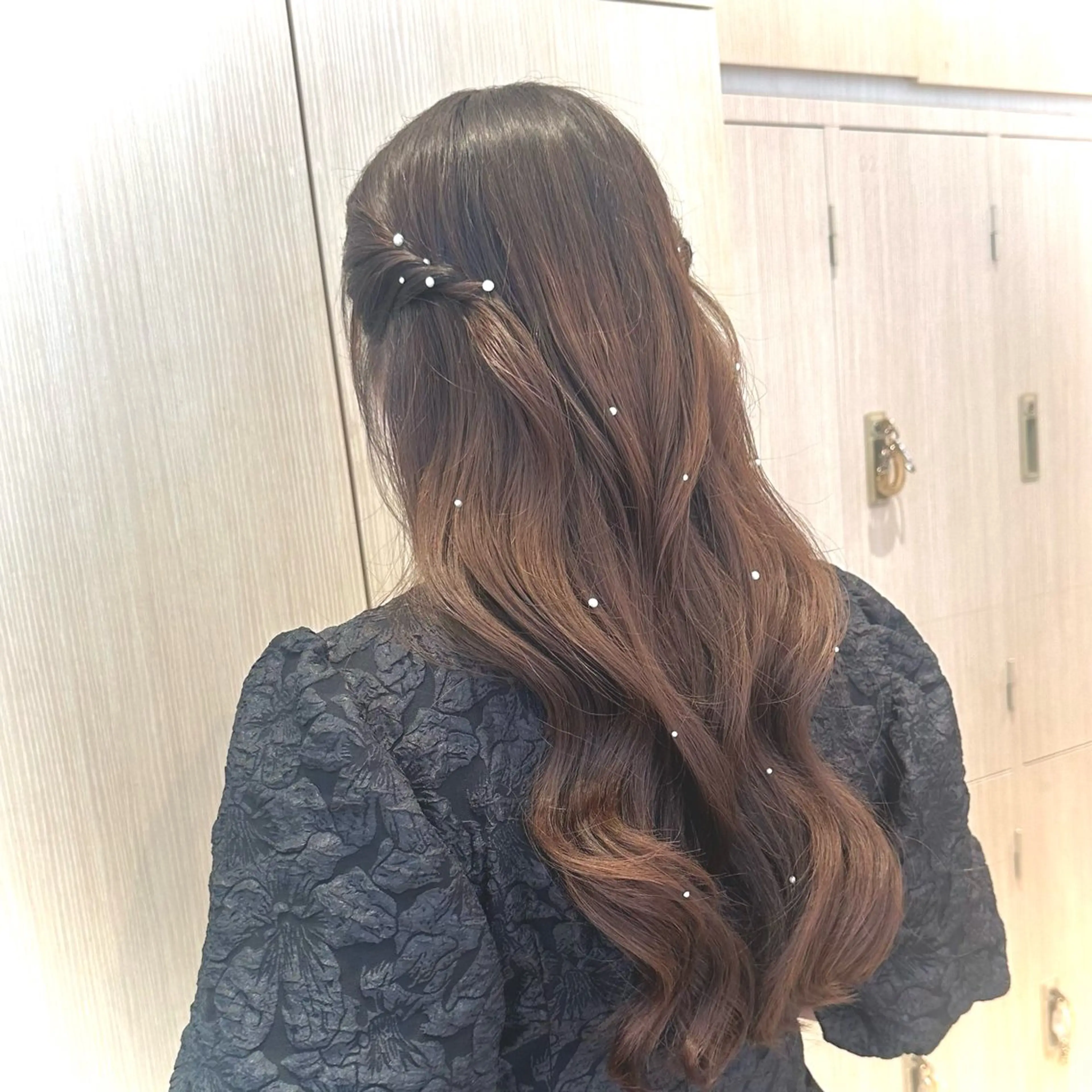 ロング ヘアアレンジ ヘアセット 山田 桃華のヘアスタイル